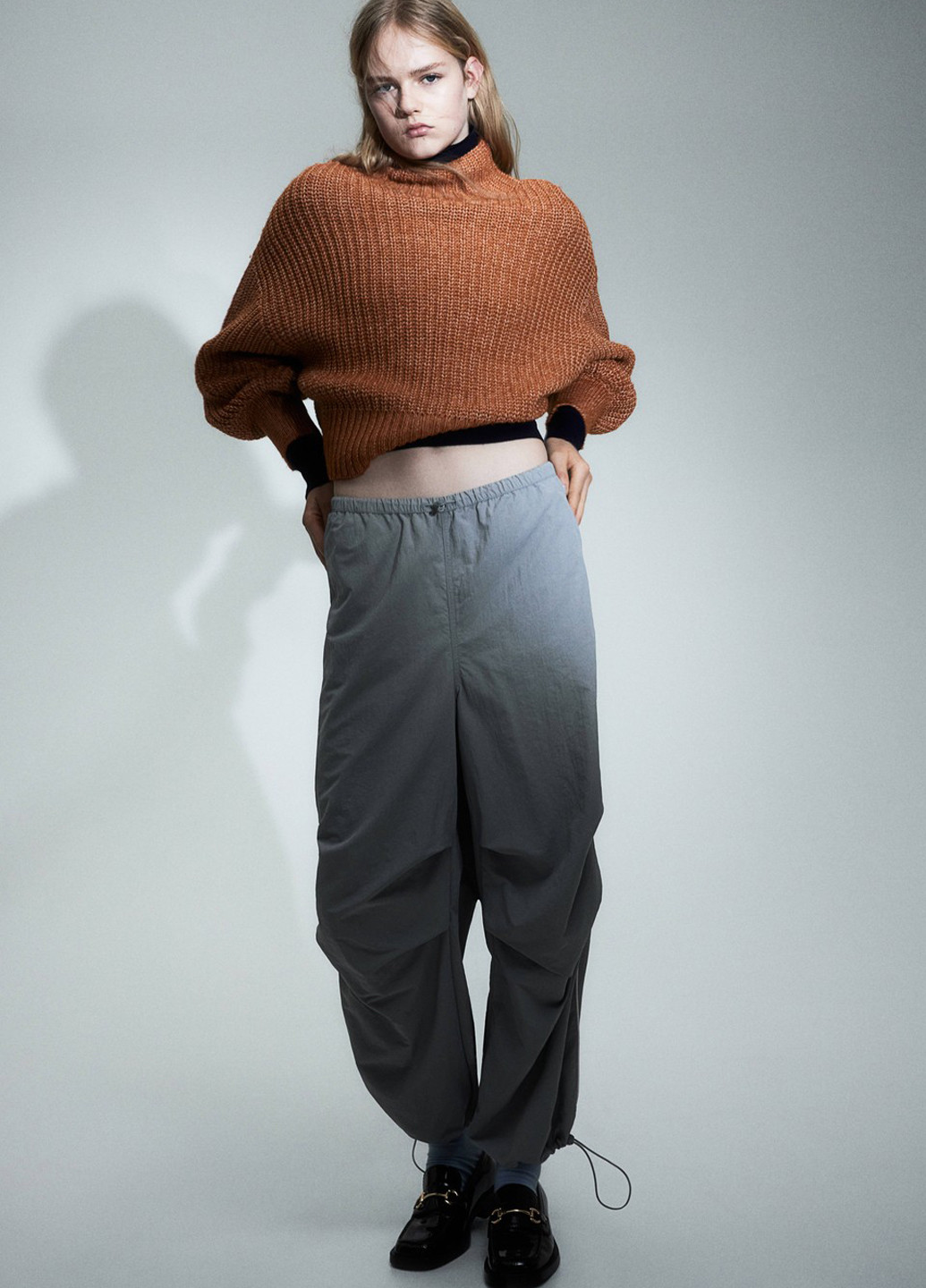 Теракотовий зимовий светр H&M