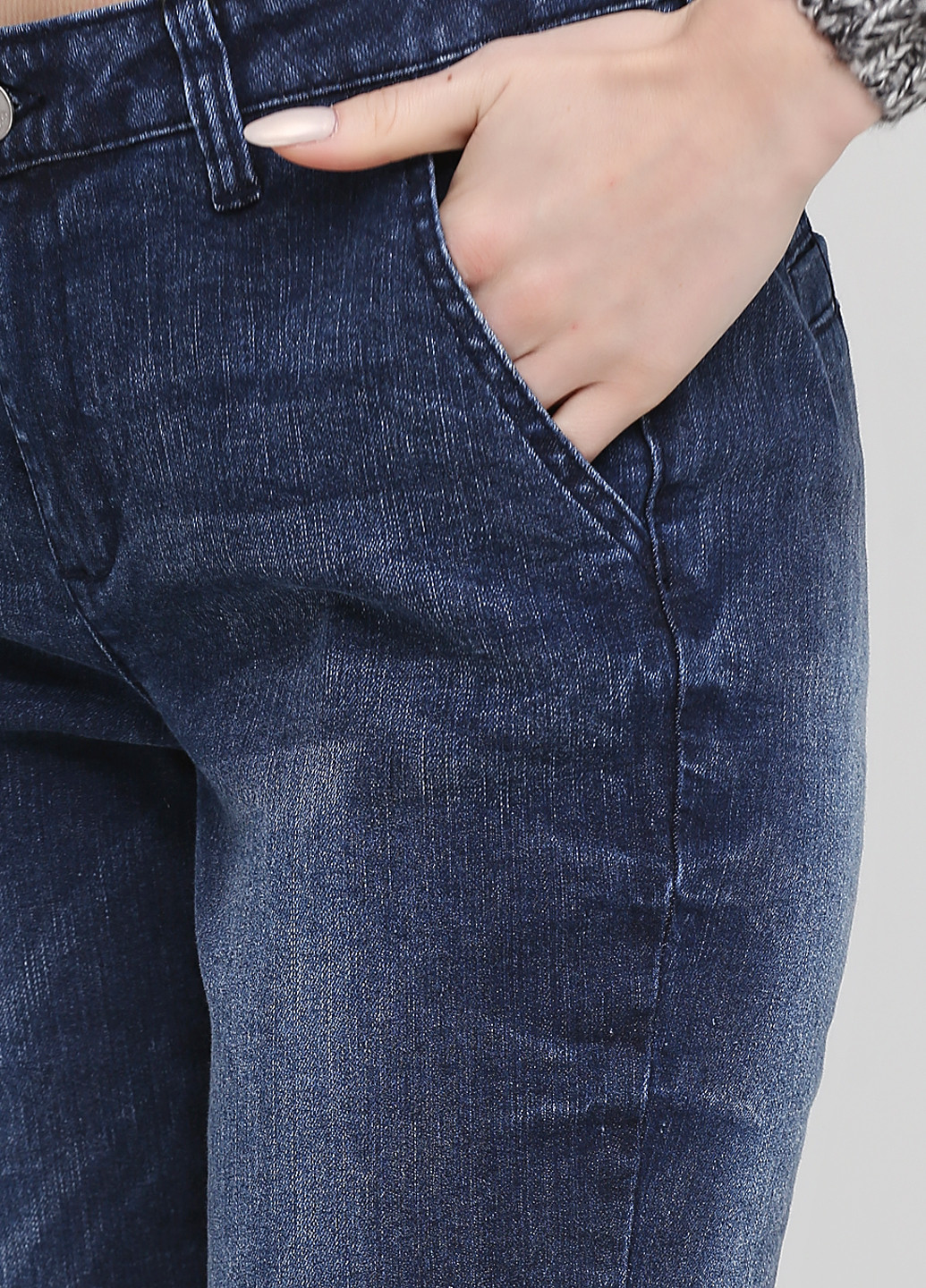 Темно-синие демисезонные укороченные джинсы B.C. Best Connections