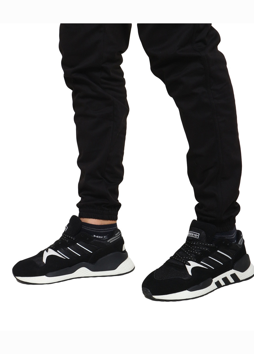 Черные кэжуал зимние джоггеры брюки Custom Wear