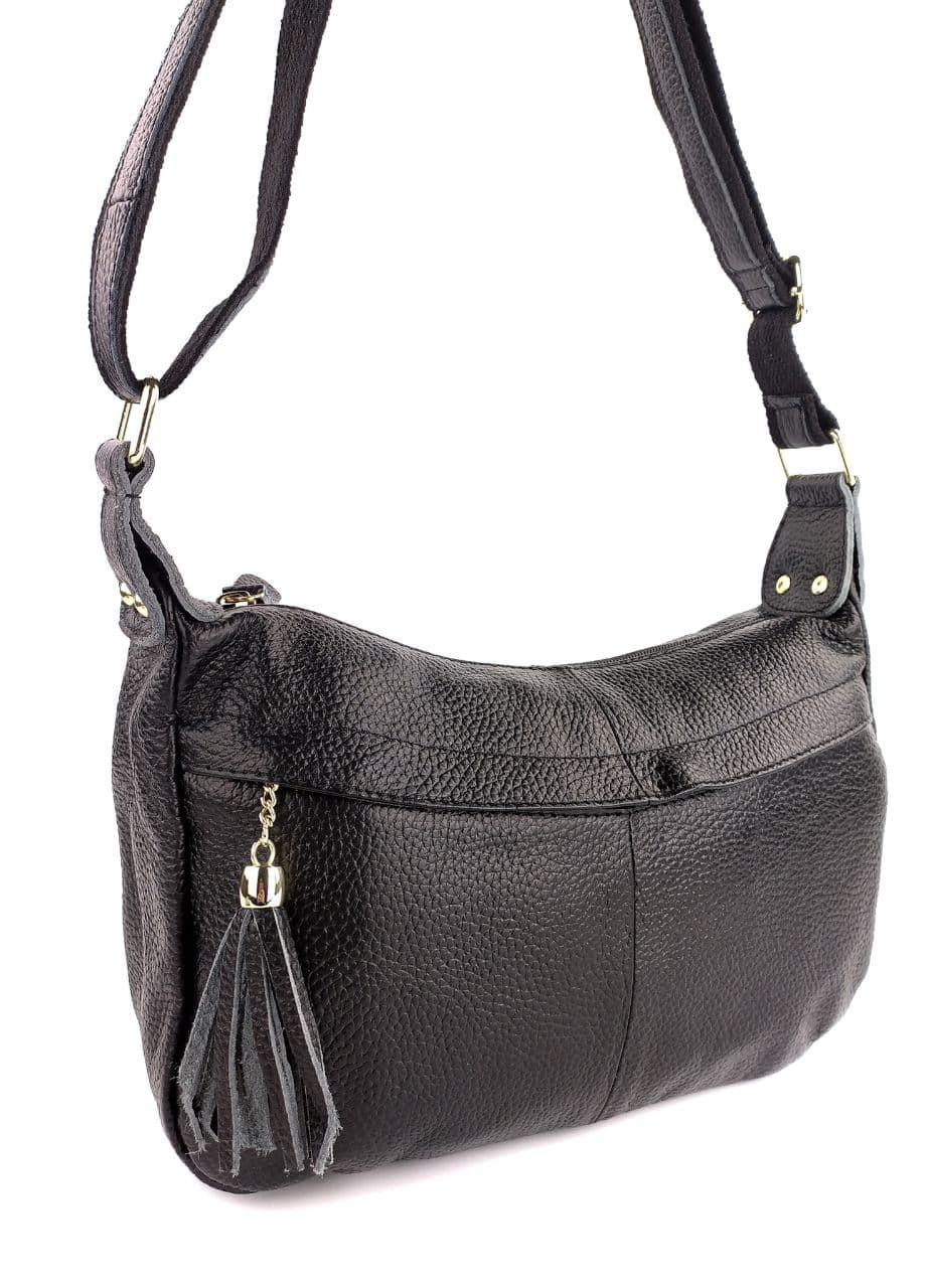 Жіноча шкіряна сумка-крос-боді середнього розміру Vishnya (251116044)