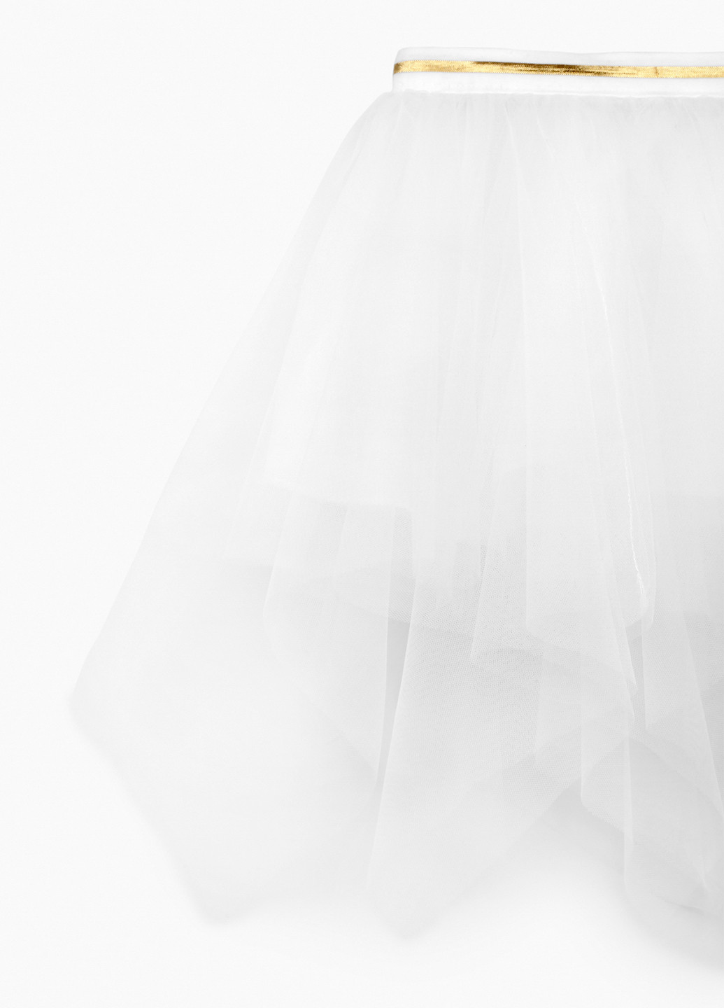 Белая кэжуал однотонная юбка XZKAMI клешированная