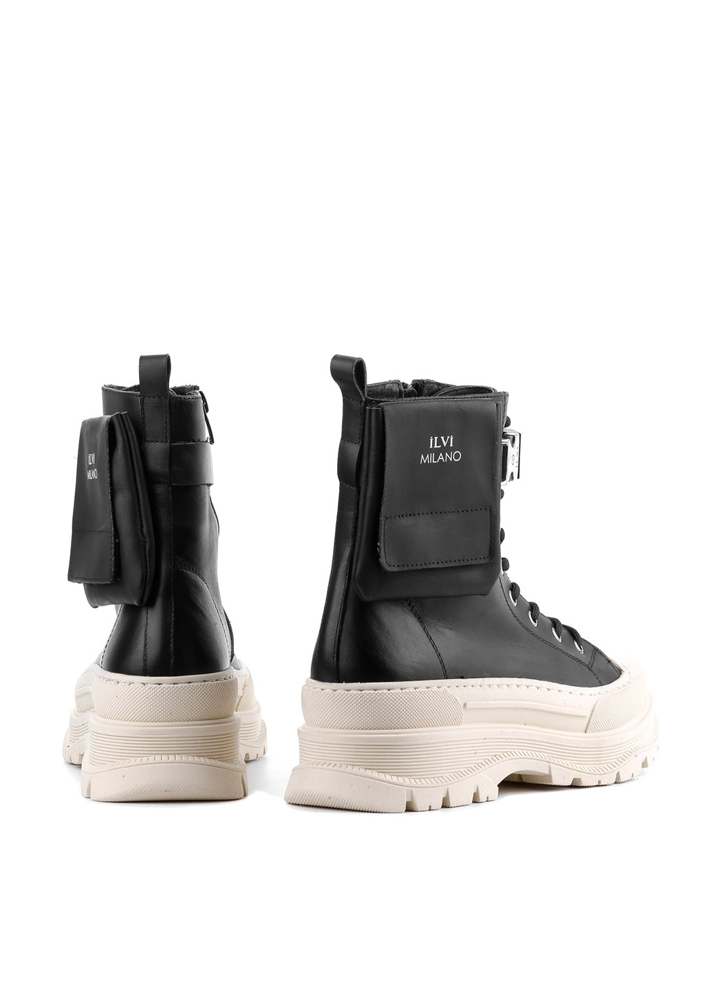 Черно-белые ботинки Ilvi