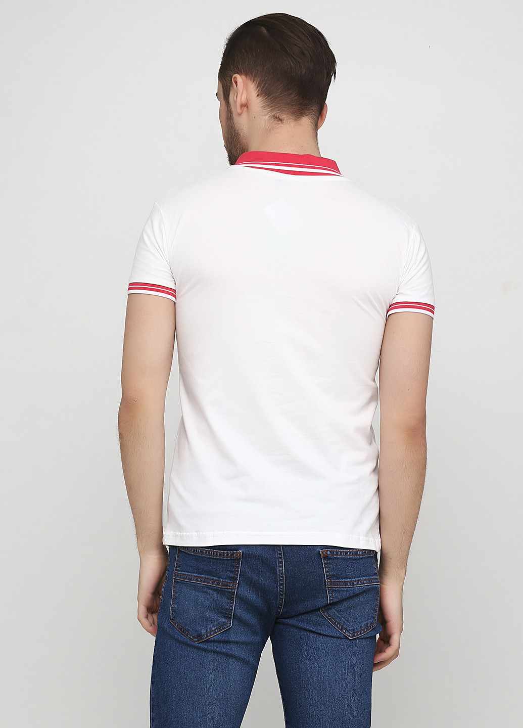 Белая футболка-поло для мужчин Chiarotex с логотипом