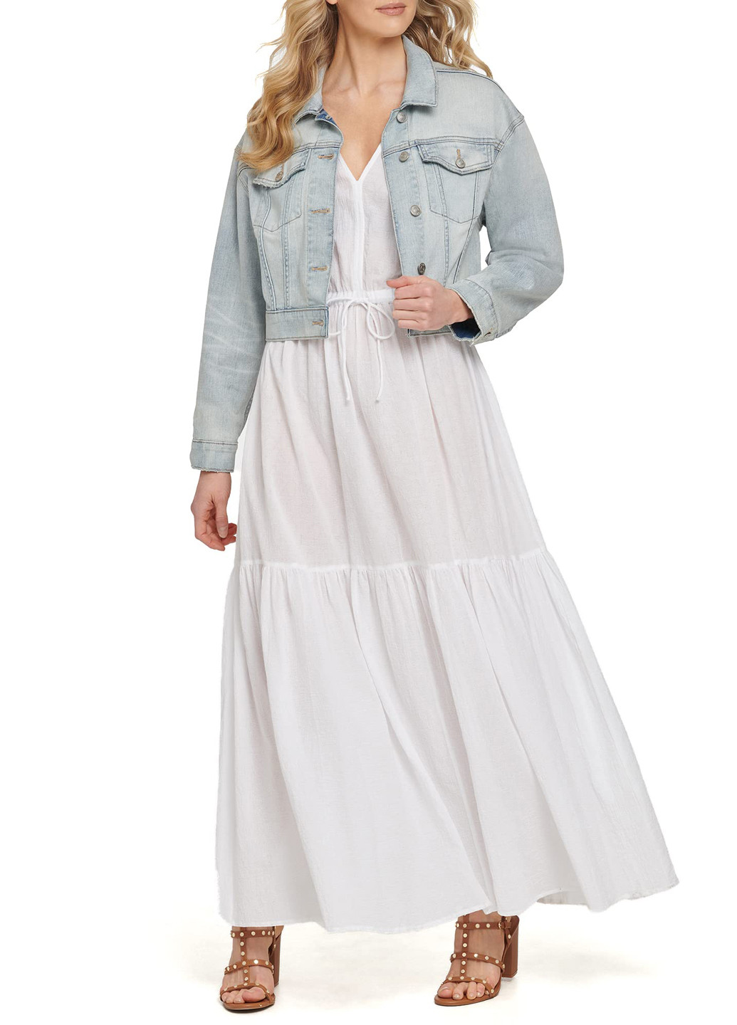 Голубая демисезонная куртка DKNY