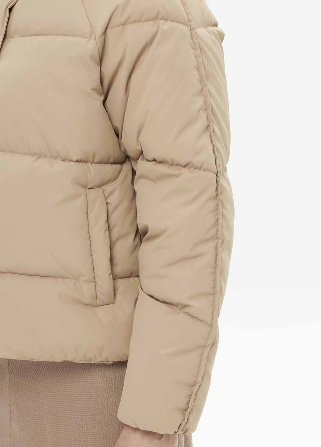 Бежевый зимний Пуховик Fashion