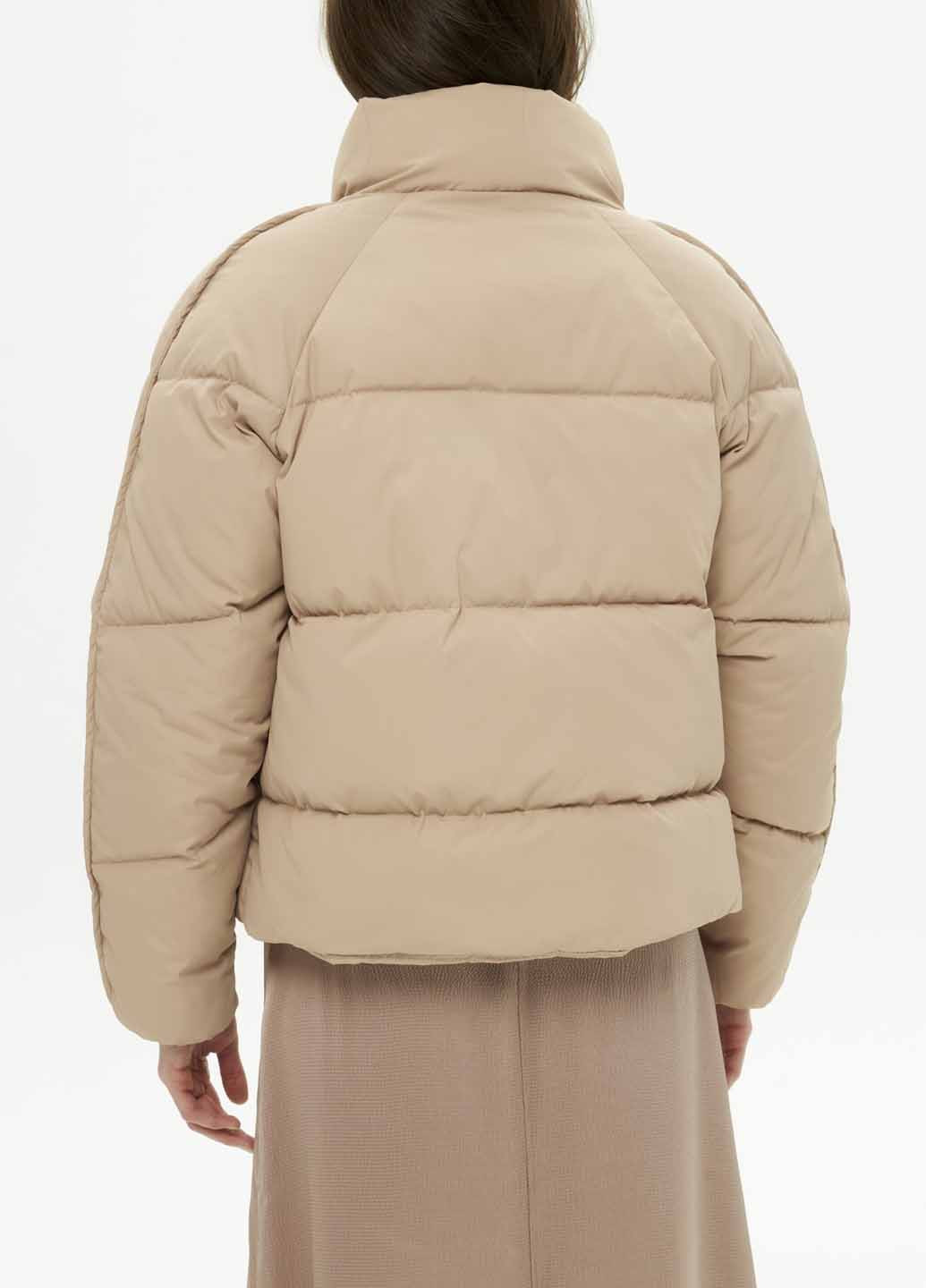 Бежевый зимний Пуховик Fashion