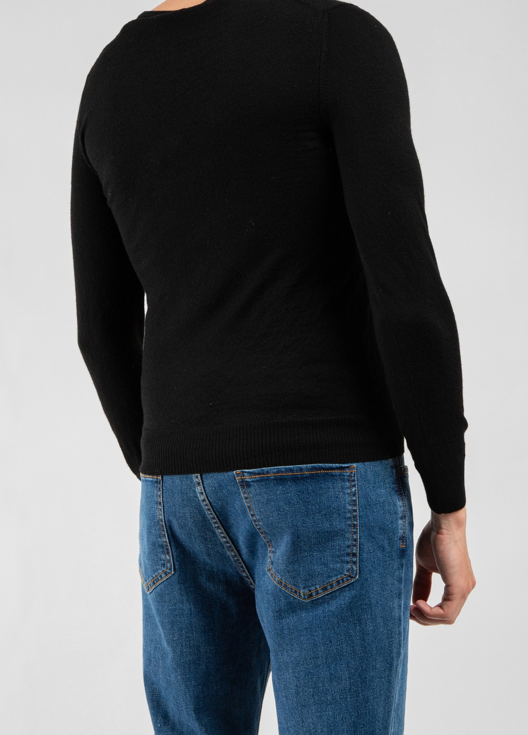 Черный шерстяной пуловер Iceberg (238198624)