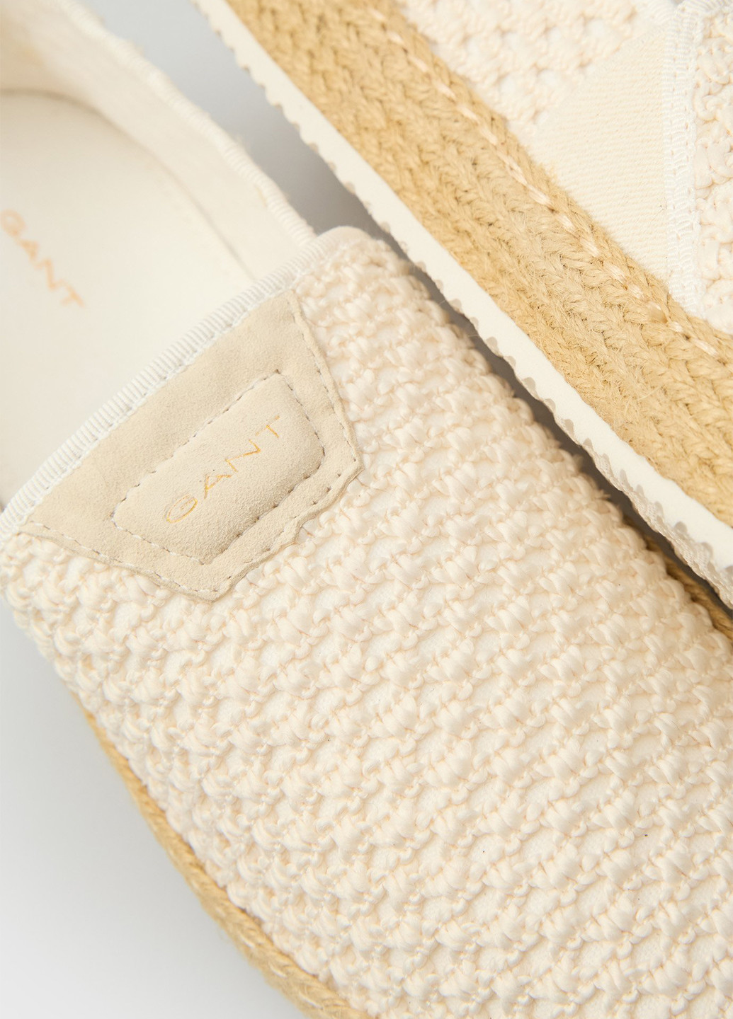 Молочные эспадрильи Gant однотонный джут, логотип (347073364)
