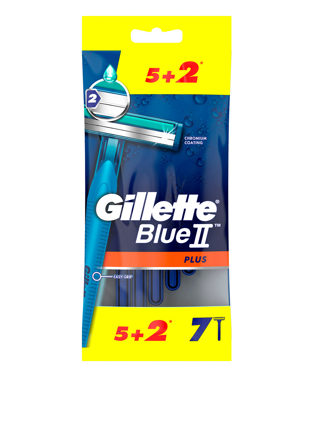 Одноразові бритвені верстати Blue II Plus (7 шт.) Gillette (184255335)