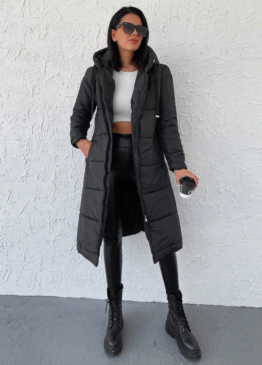 Черная демисезонная куртка SHEIN