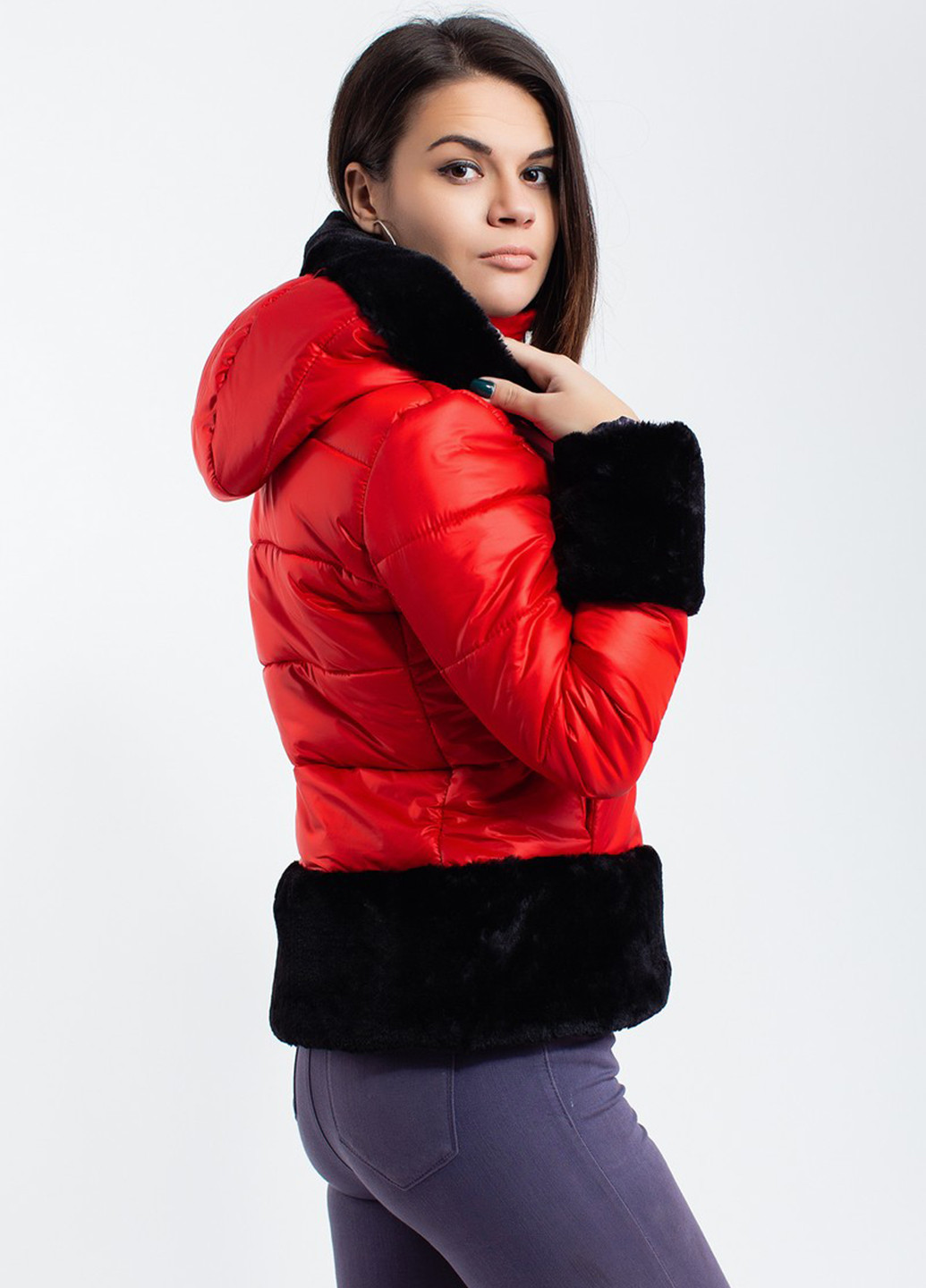 Красная демисезонная куртка Modna Anka