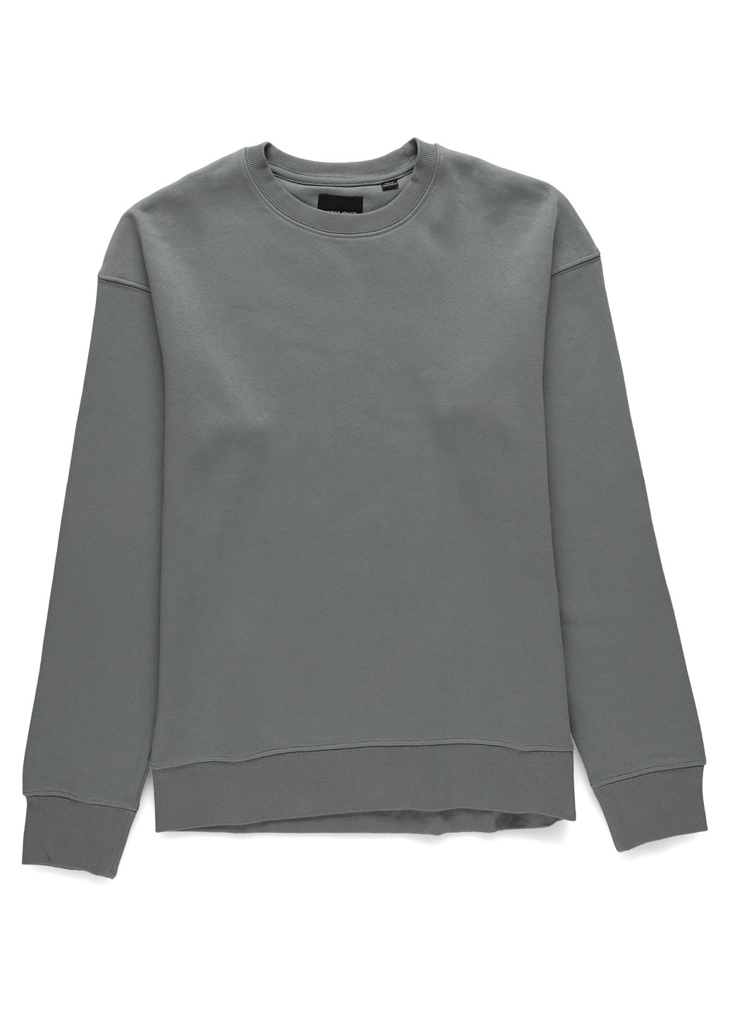 Серый свитшот Jack & Jones однотонный без декора (316506311)