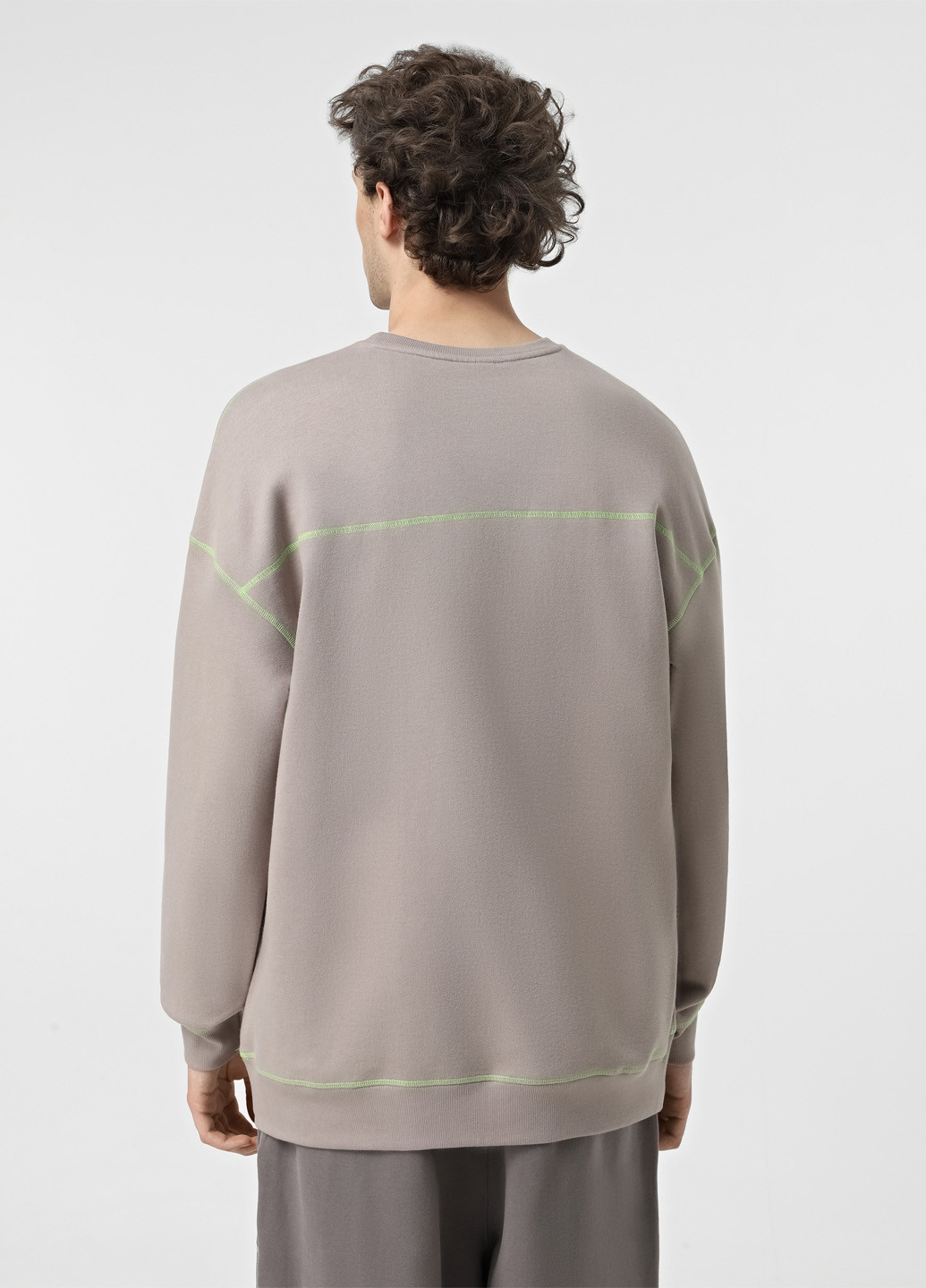 Серый свитшот Calvin Klein Underwear надпись вышивка (329039451)