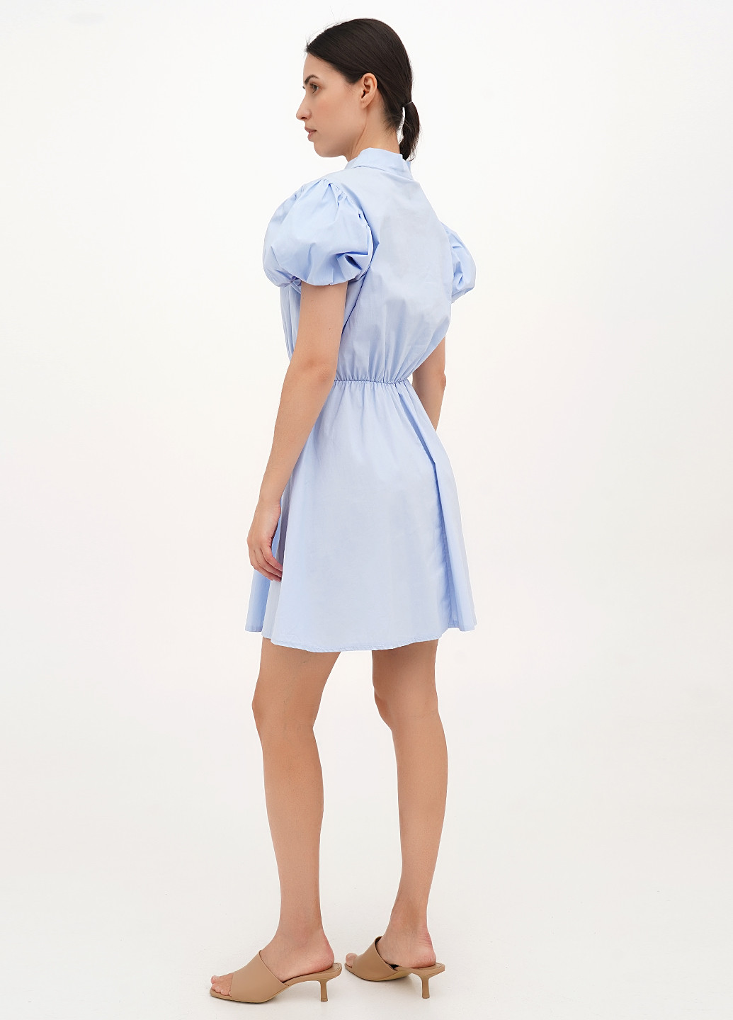 Блакитна кежуал сукня кльош Joie Clair однотонна