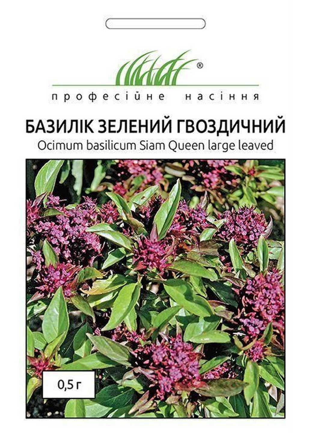 Семена Базилик зеленый гвоздичный 0,5 г Професійне насіння (215963630)