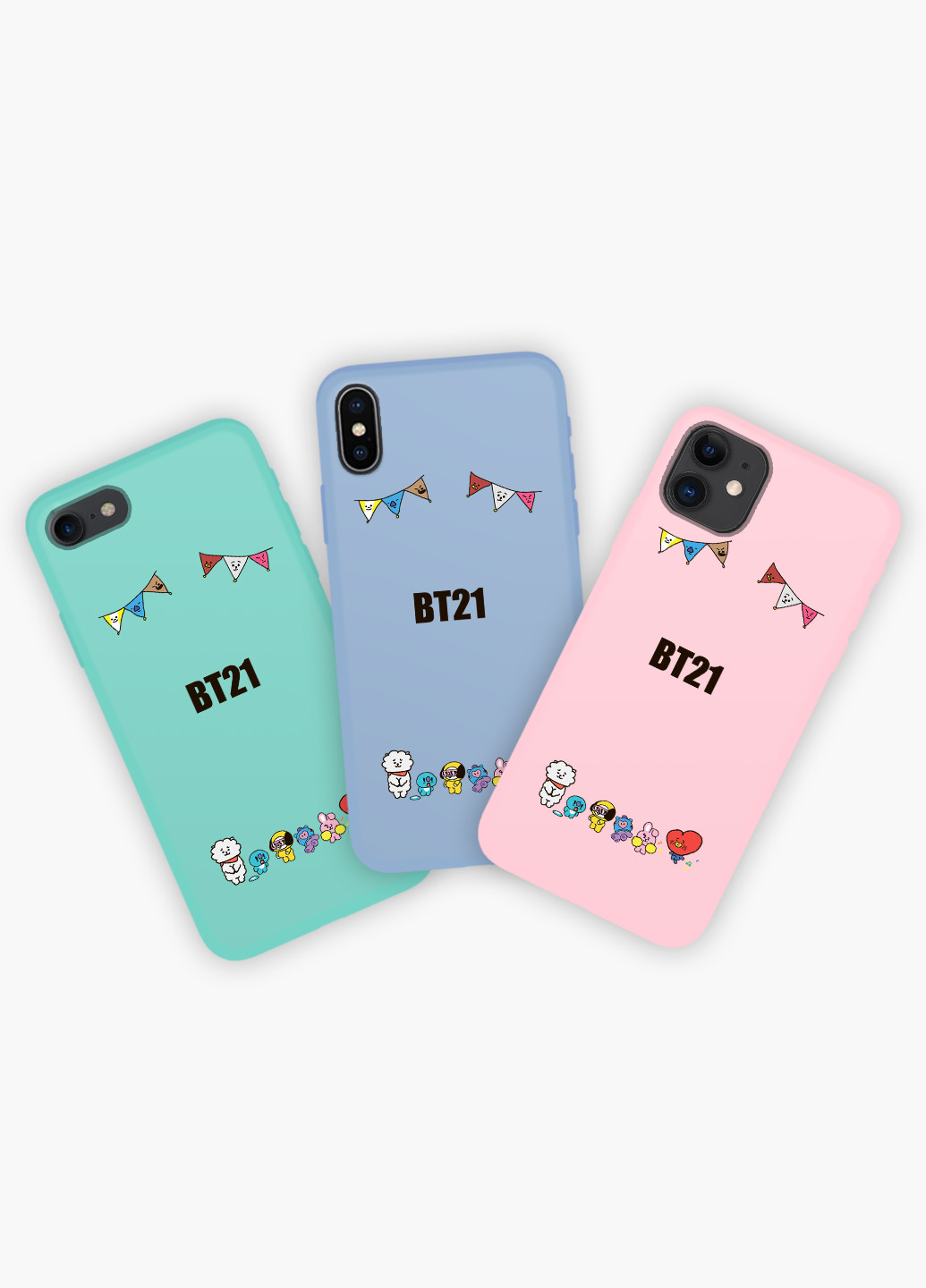 Чехол силиконовый Apple Iphone X БТС (BTS) (6129-1168) MobiPrint (219347674)