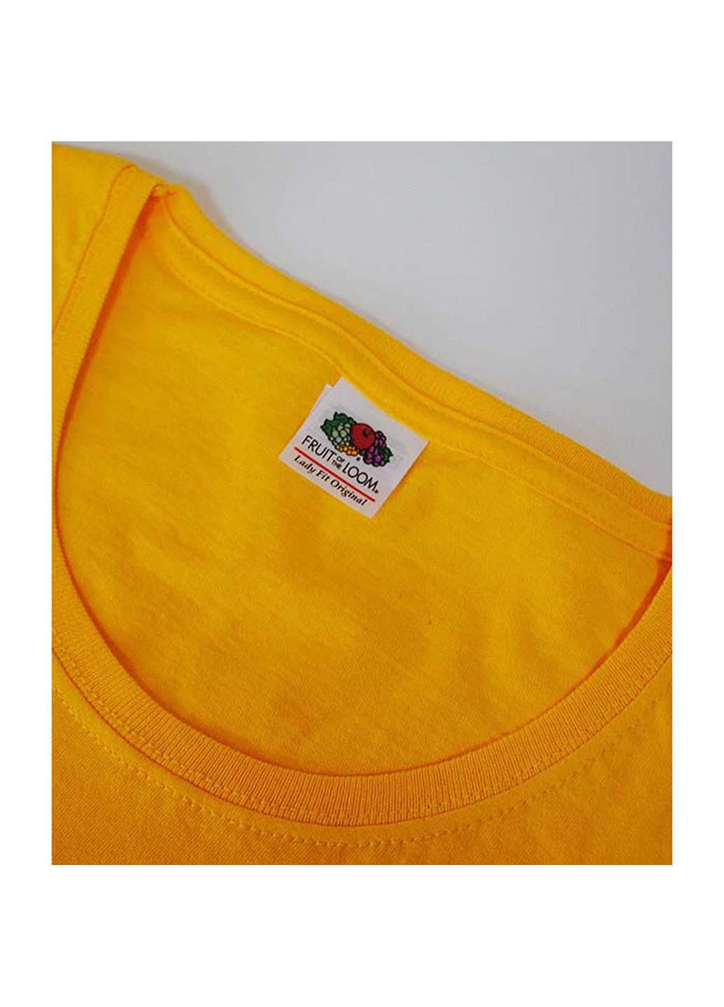 Желтая демисезон футболка Fruit of the Loom D061420034XL