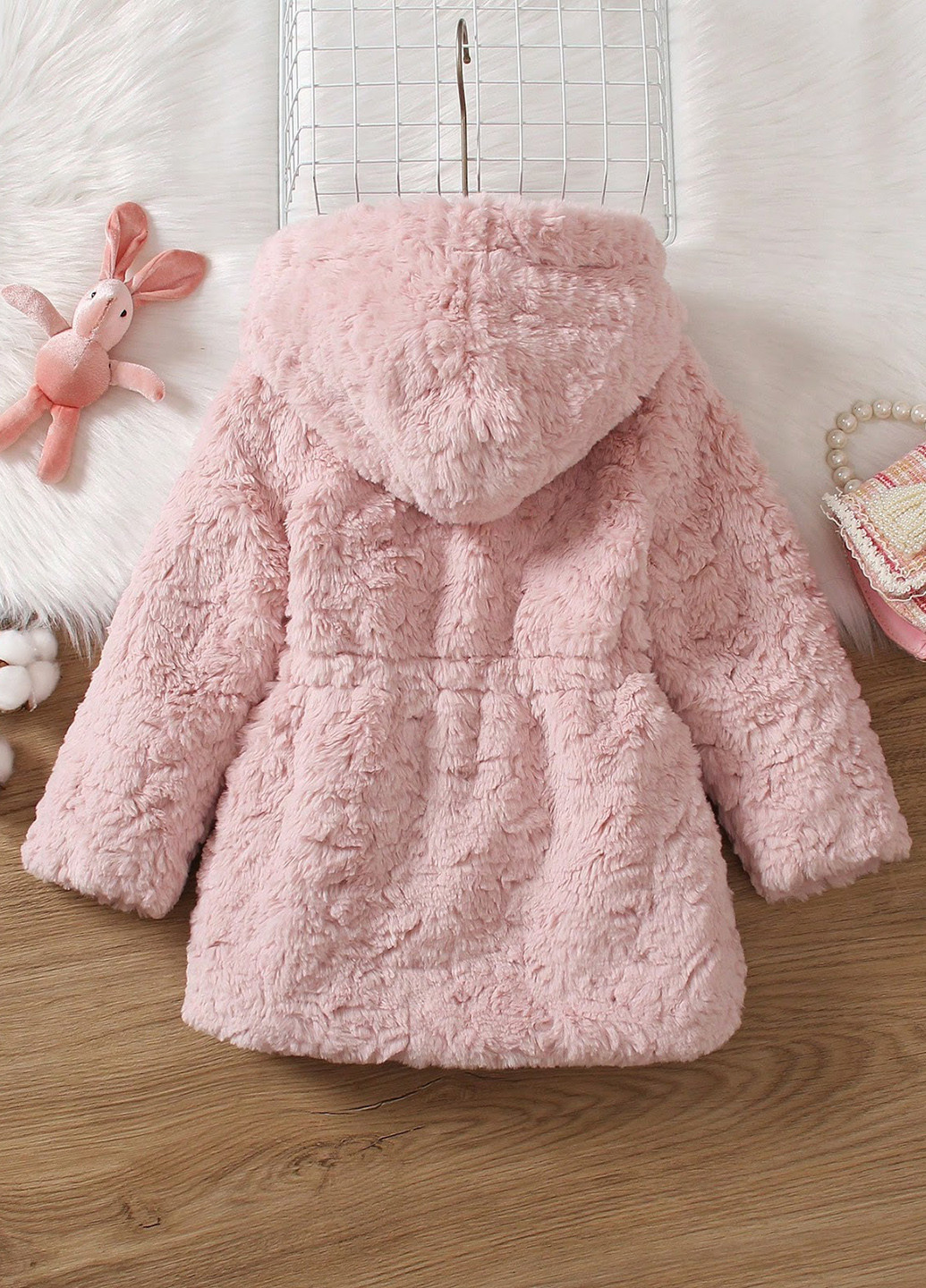 Светло-розовое демисезонное Пальто SHEIN