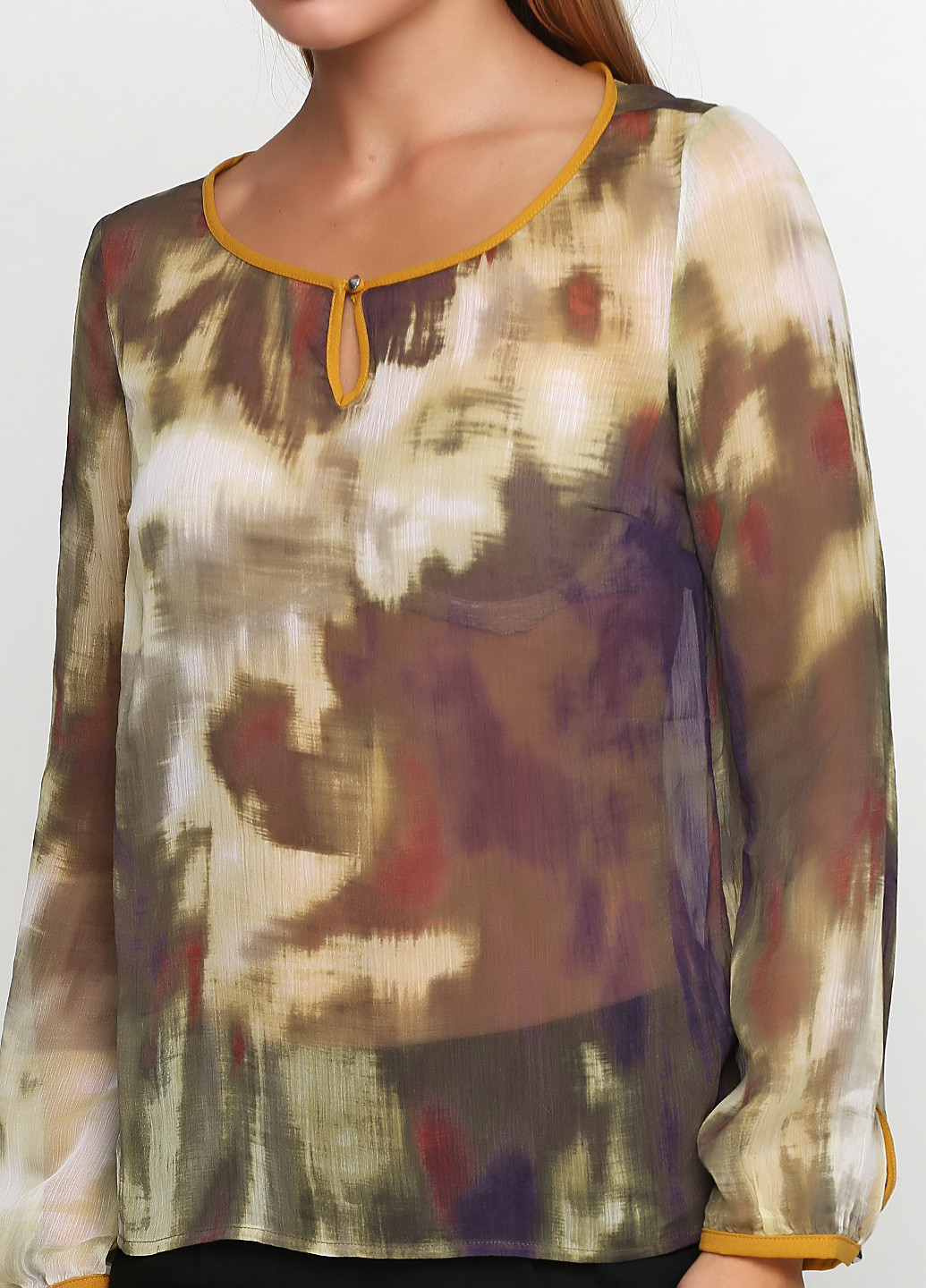 Комбинированная демисезонная блуза S.Oliver