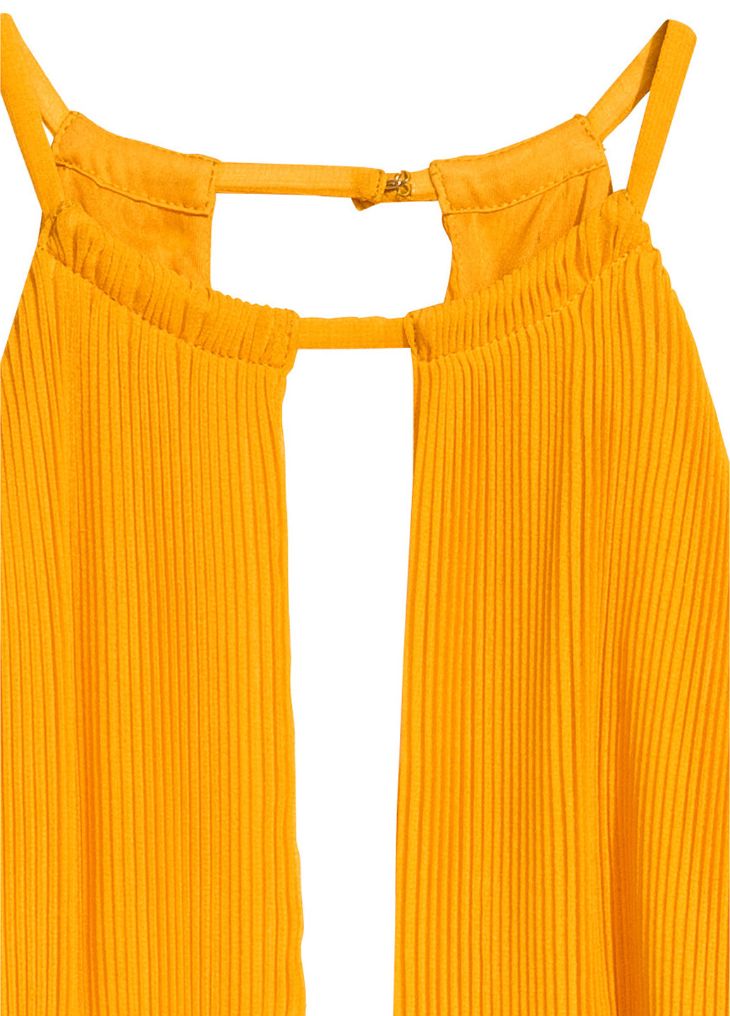 Жовтий кежуал сукня плісована H&M однотонна