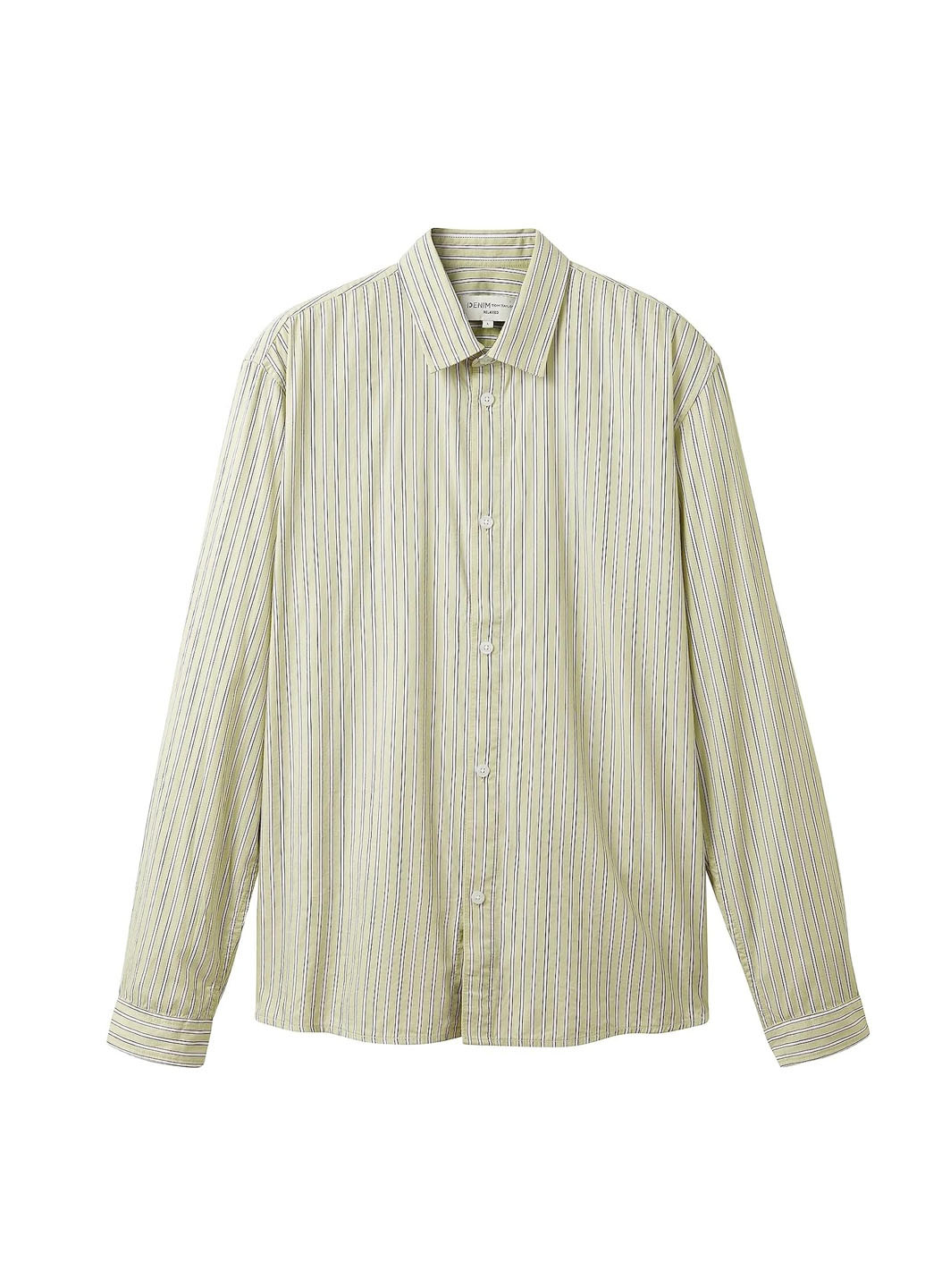 Оливковая кэжуал рубашка в полоску Tom Tailor