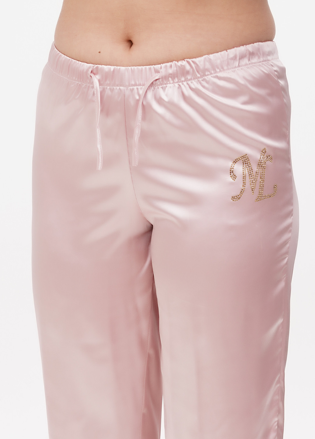 Світло-рожева всесезон піжама (сорочка, штани) рубашка + брюки miss lolita