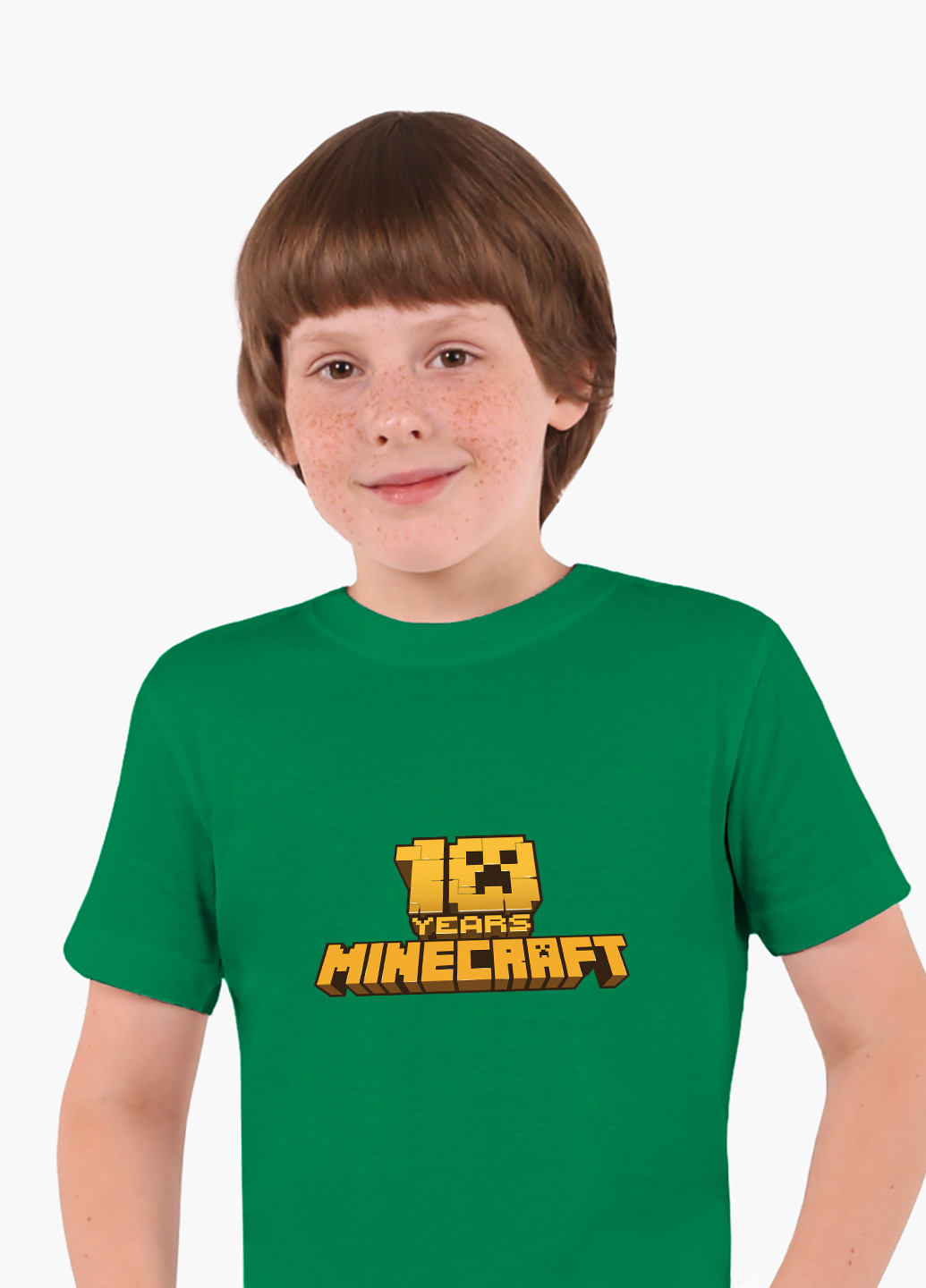 Зелена демісезонна футболка дитяча майнкрафт (minecraft) (9224-1171) MobiPrint