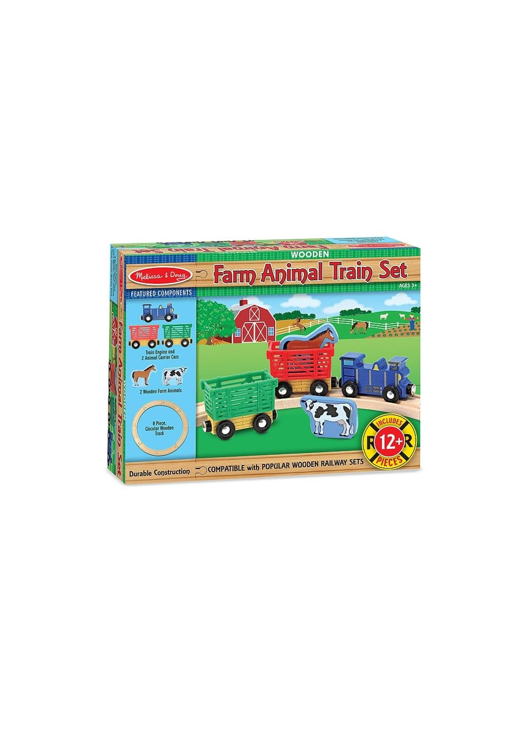 Игровой набор деревянный "Поезд с животными" (MD10644) Melissa&Doug (254066697)