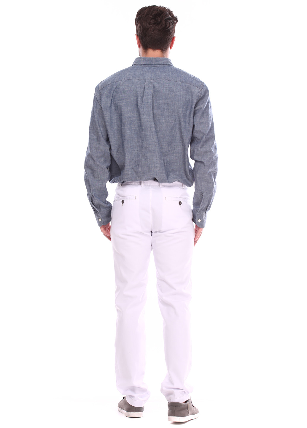 Белые кэжуал демисезонные брюки VD One