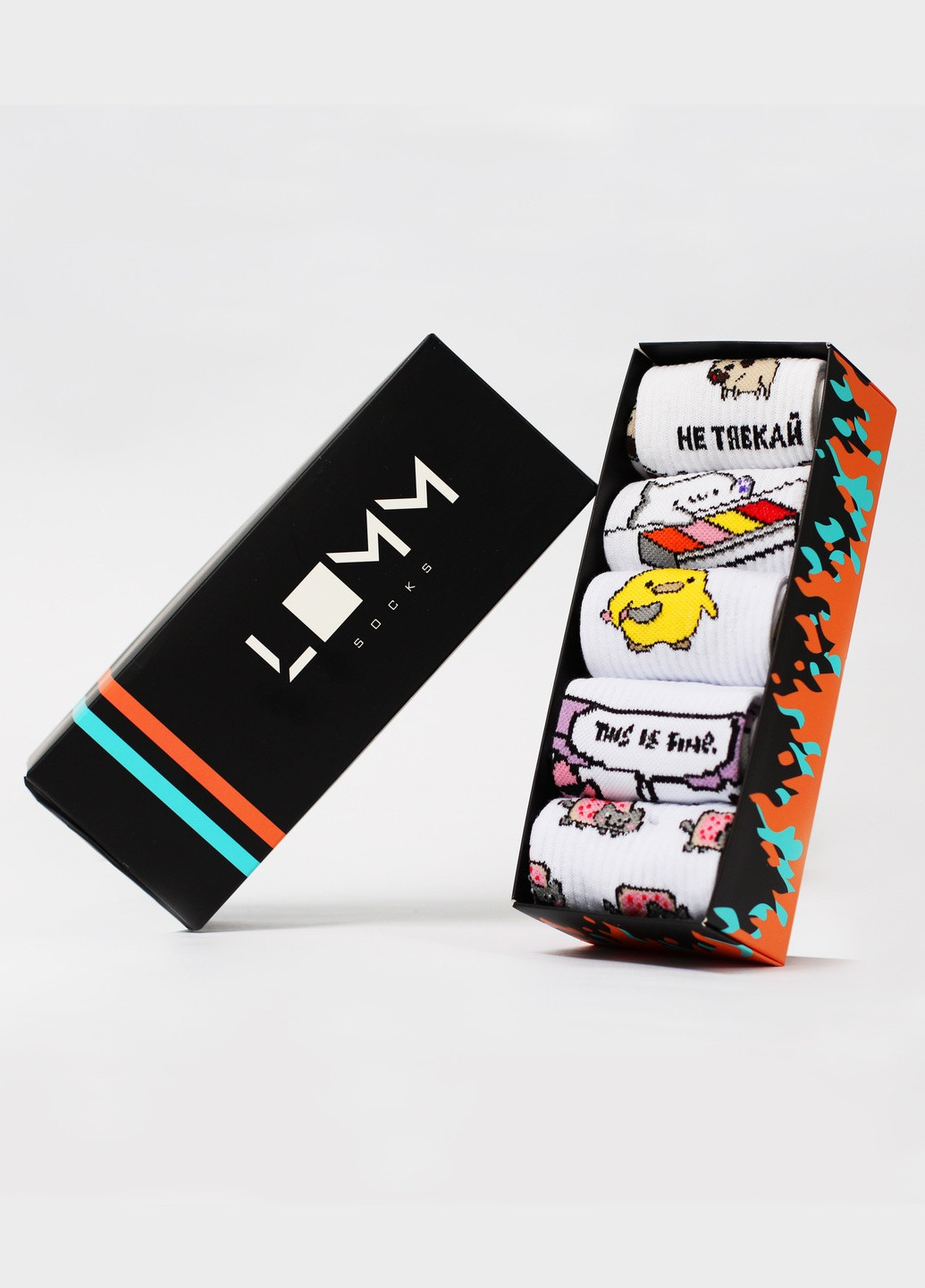 Подарунковий набір щкарпеток у коробці Memi Box LOMM (251846762)