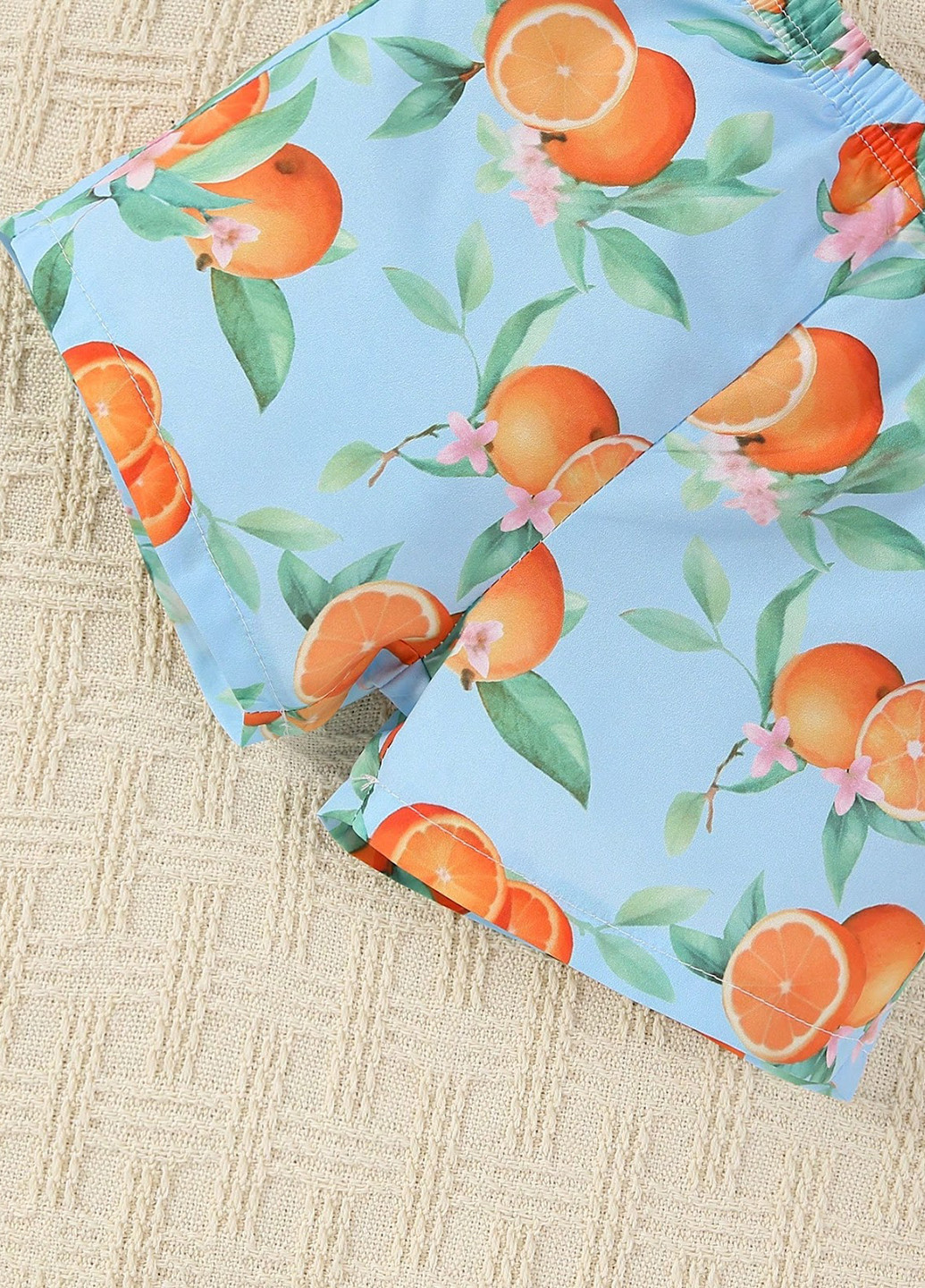 Комбінований літній костюм (сорочка, шорти) з шортами, з сорочкою SHEIN