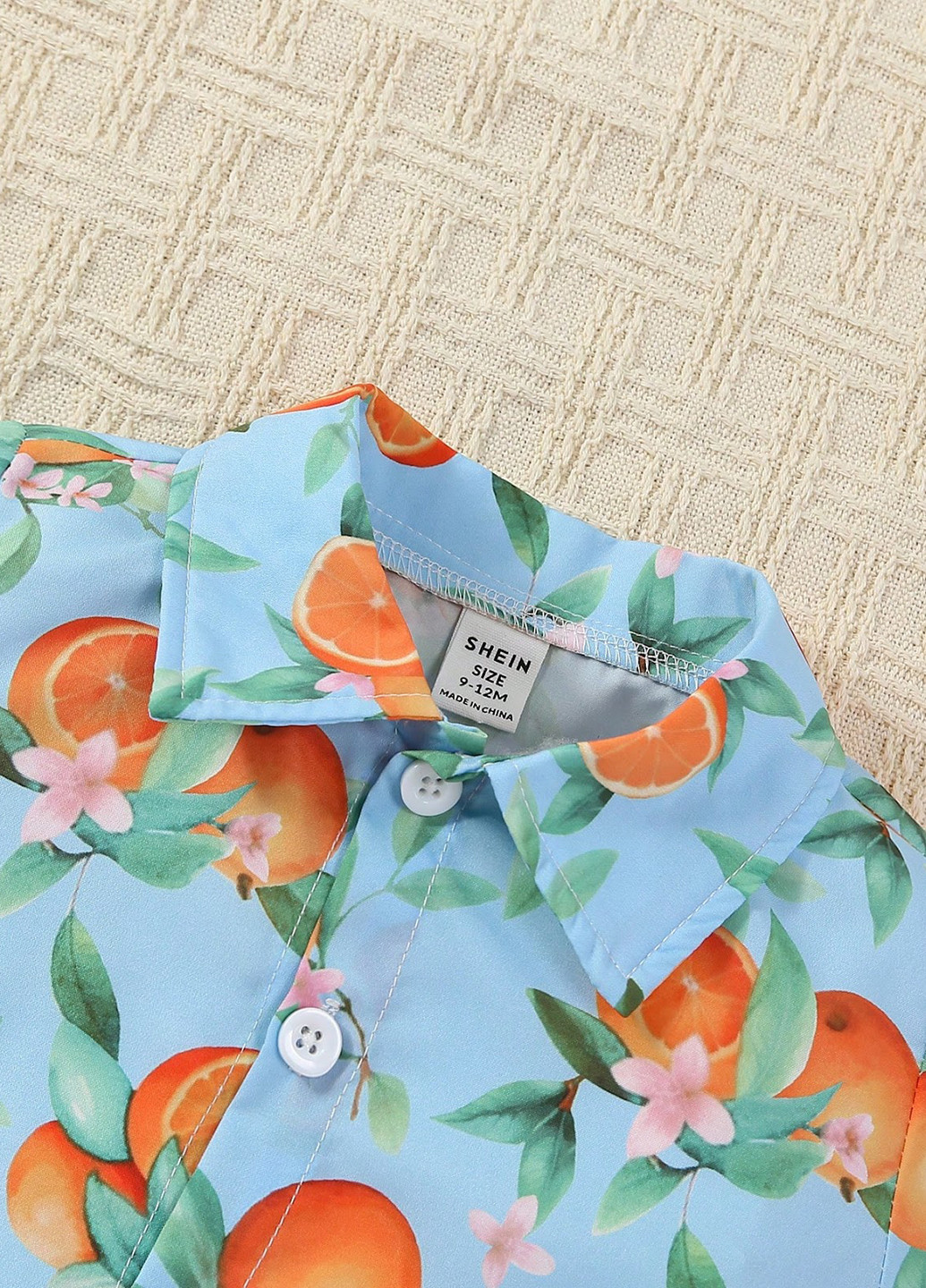 Комбінований літній костюм (сорочка, шорти) з шортами, з сорочкою SHEIN