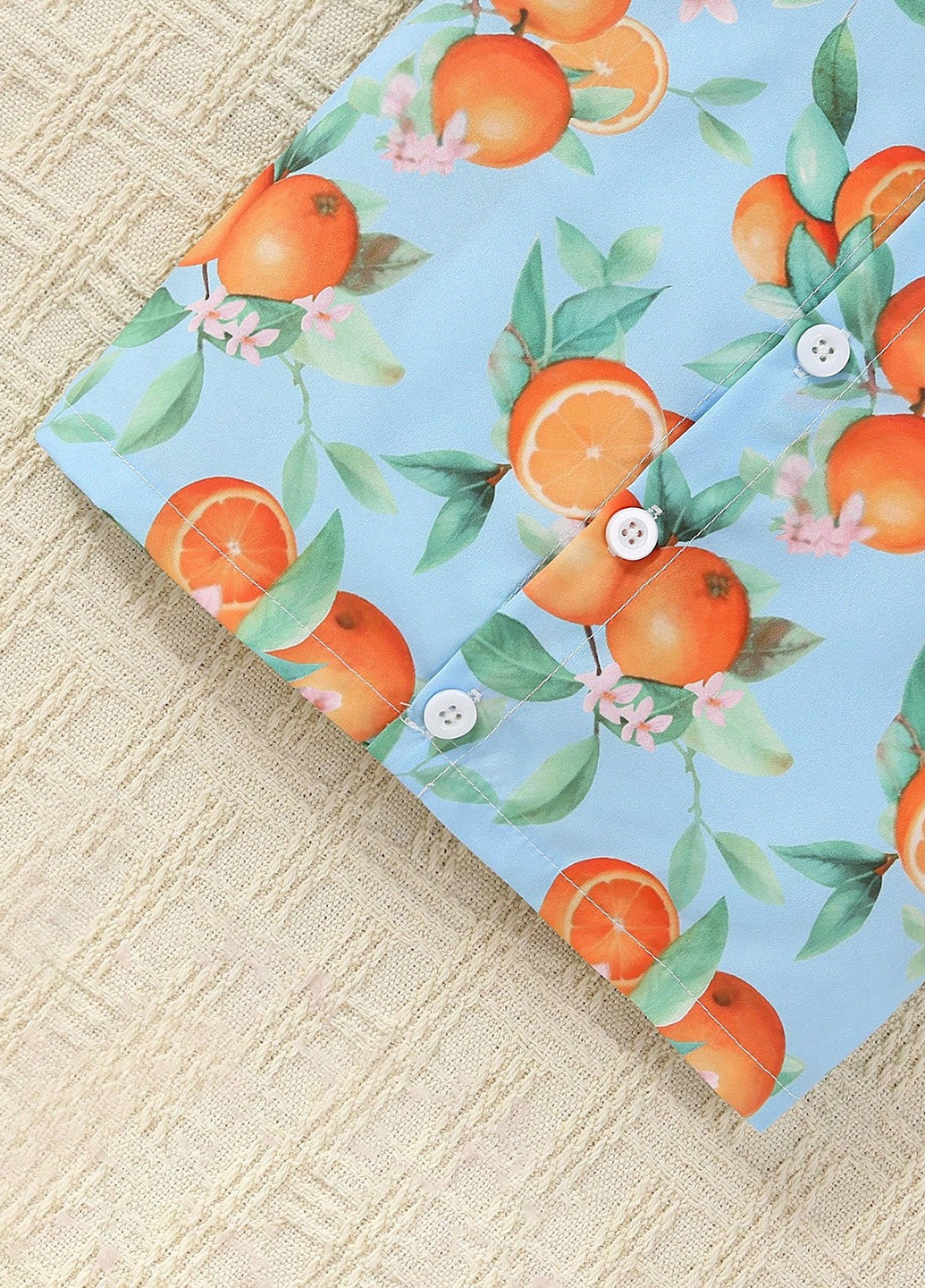 Комбінований літній костюм (сорочка, шорти) з шортами, з сорочкою SHEIN