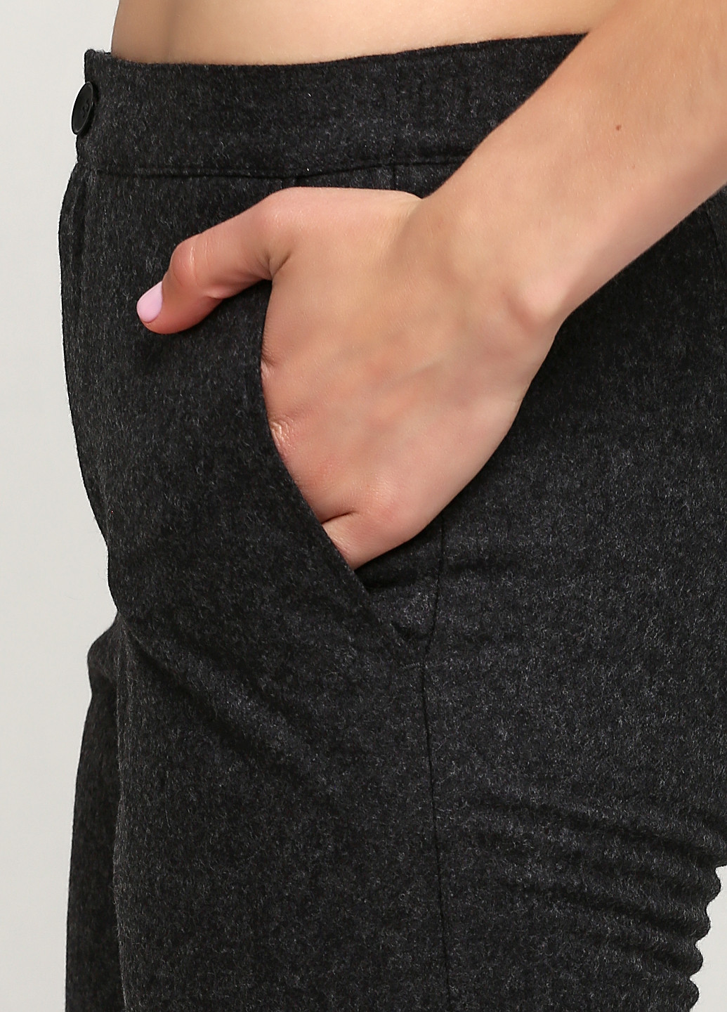 Темно-серые кэжуал демисезонные зауженные брюки Cos