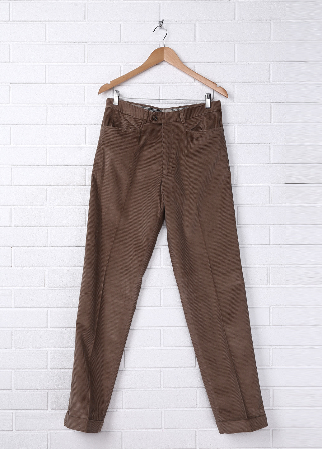 Светло-коричневые кэжуал демисезонные зауженные брюки Bocodo