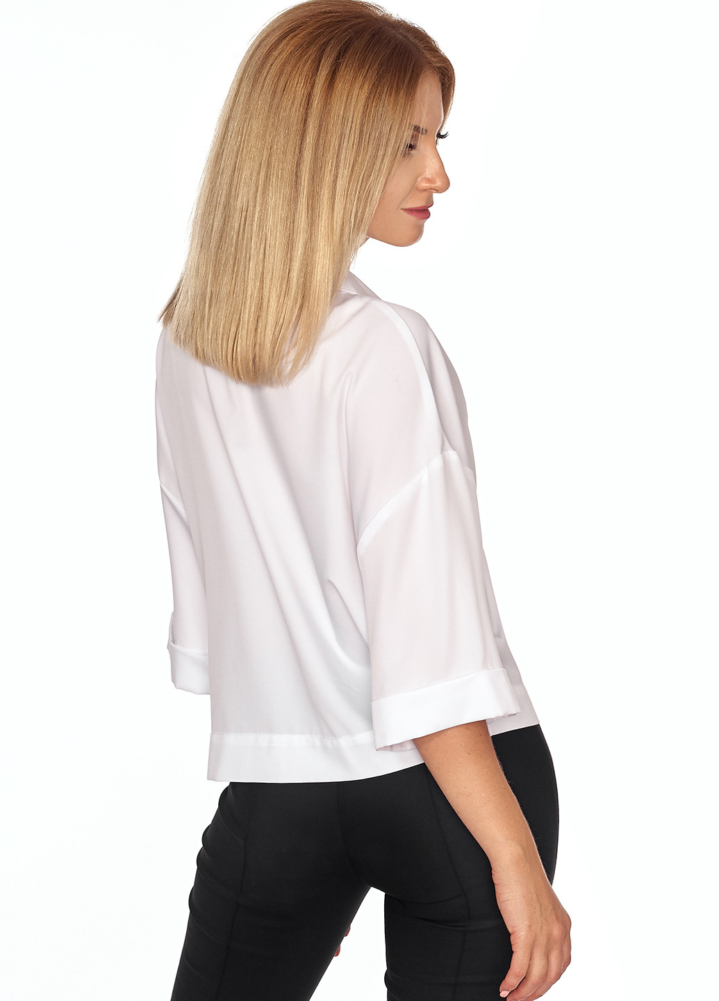 Белая демисезонная блуза SL- FASHION