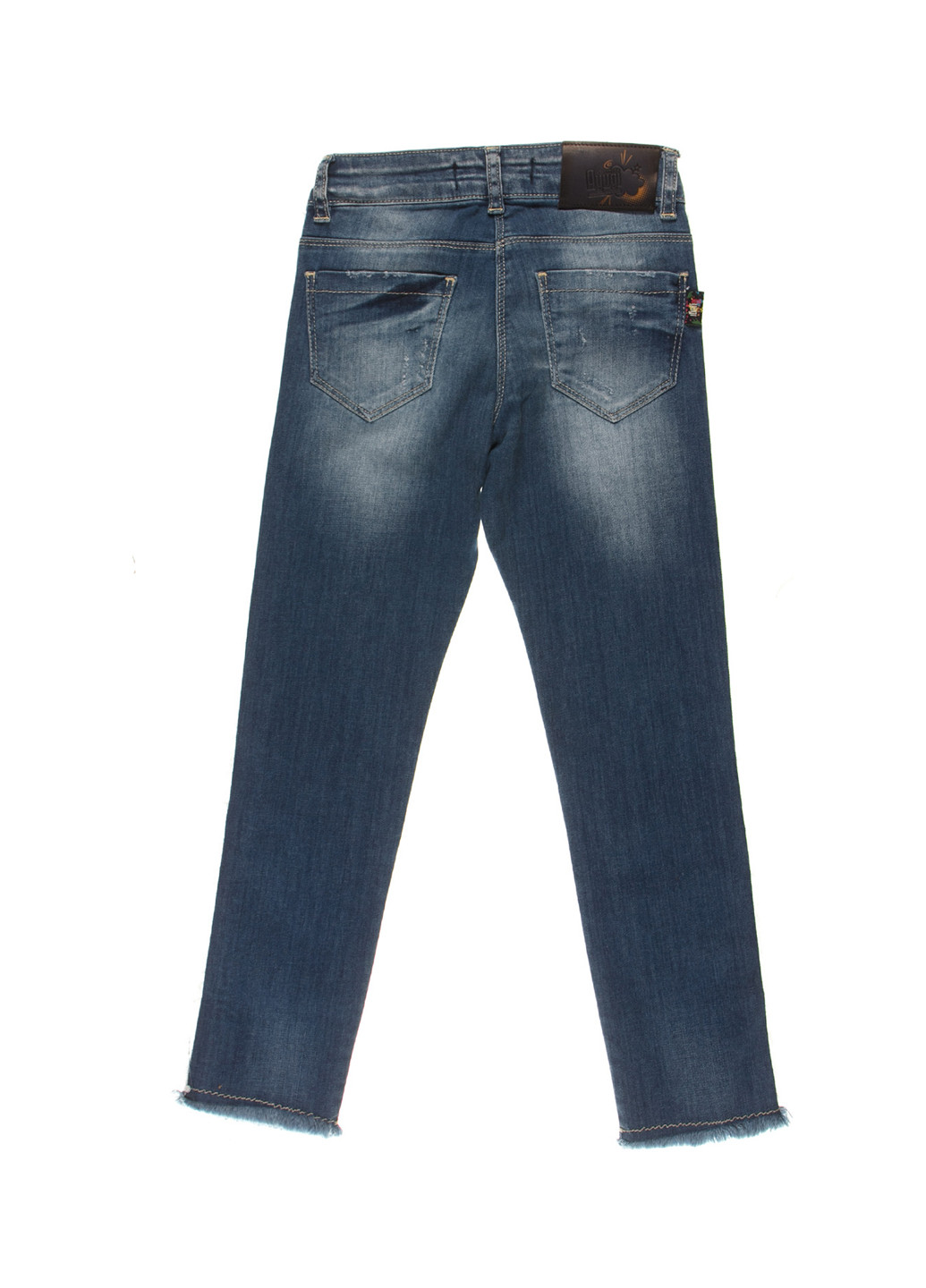 Синие демисезонные со средней талией джинсы A-yugi