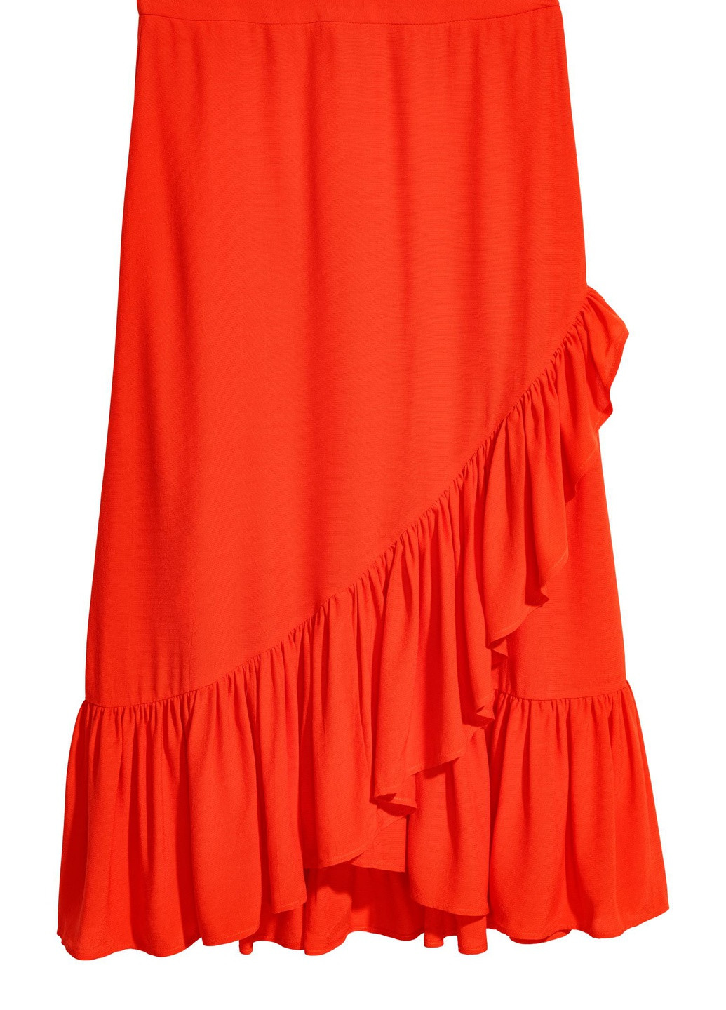 Красная повседневный однотонная юбка H&M
