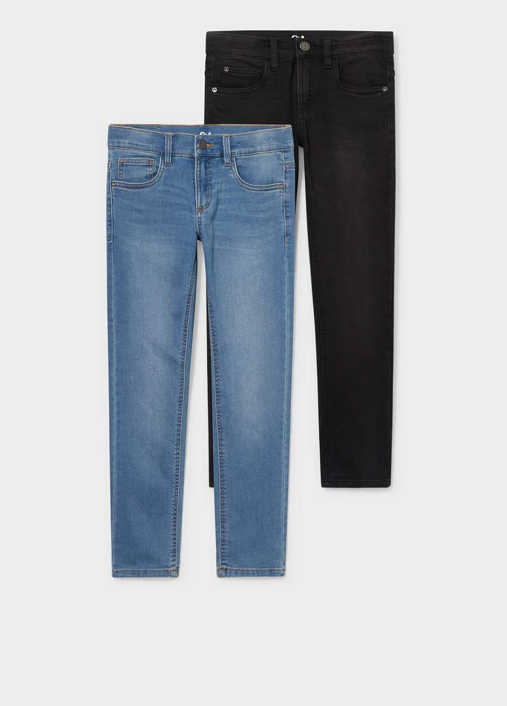 Синие демисезонные джинсы (2 шт.) C&A