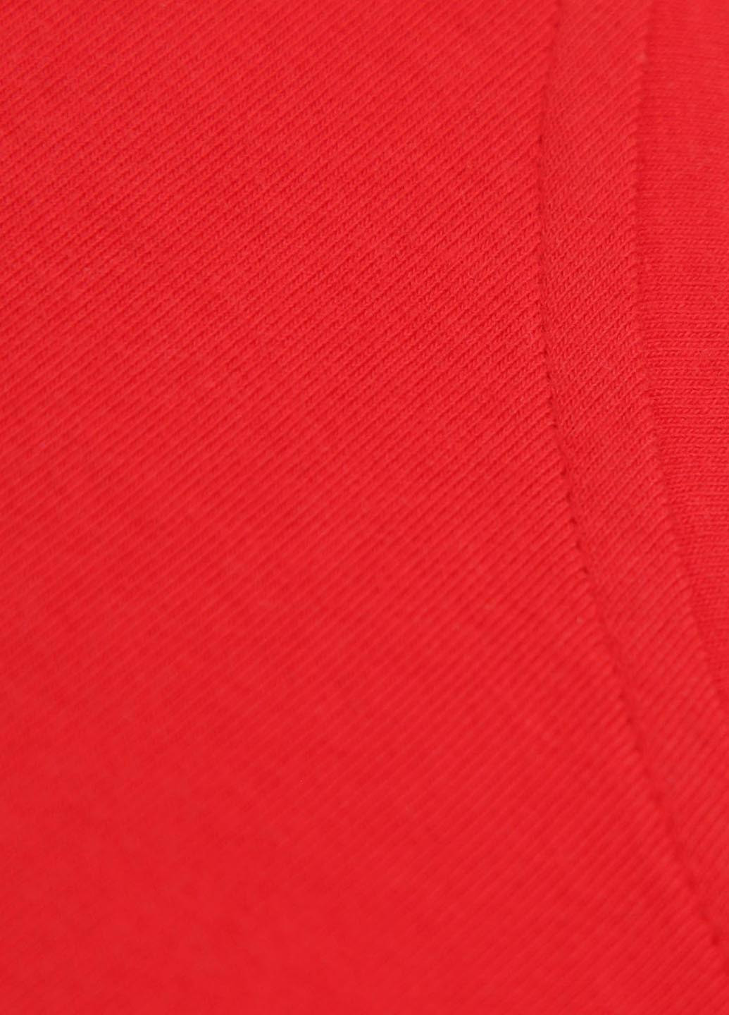 Красная летняя футболка Oodji