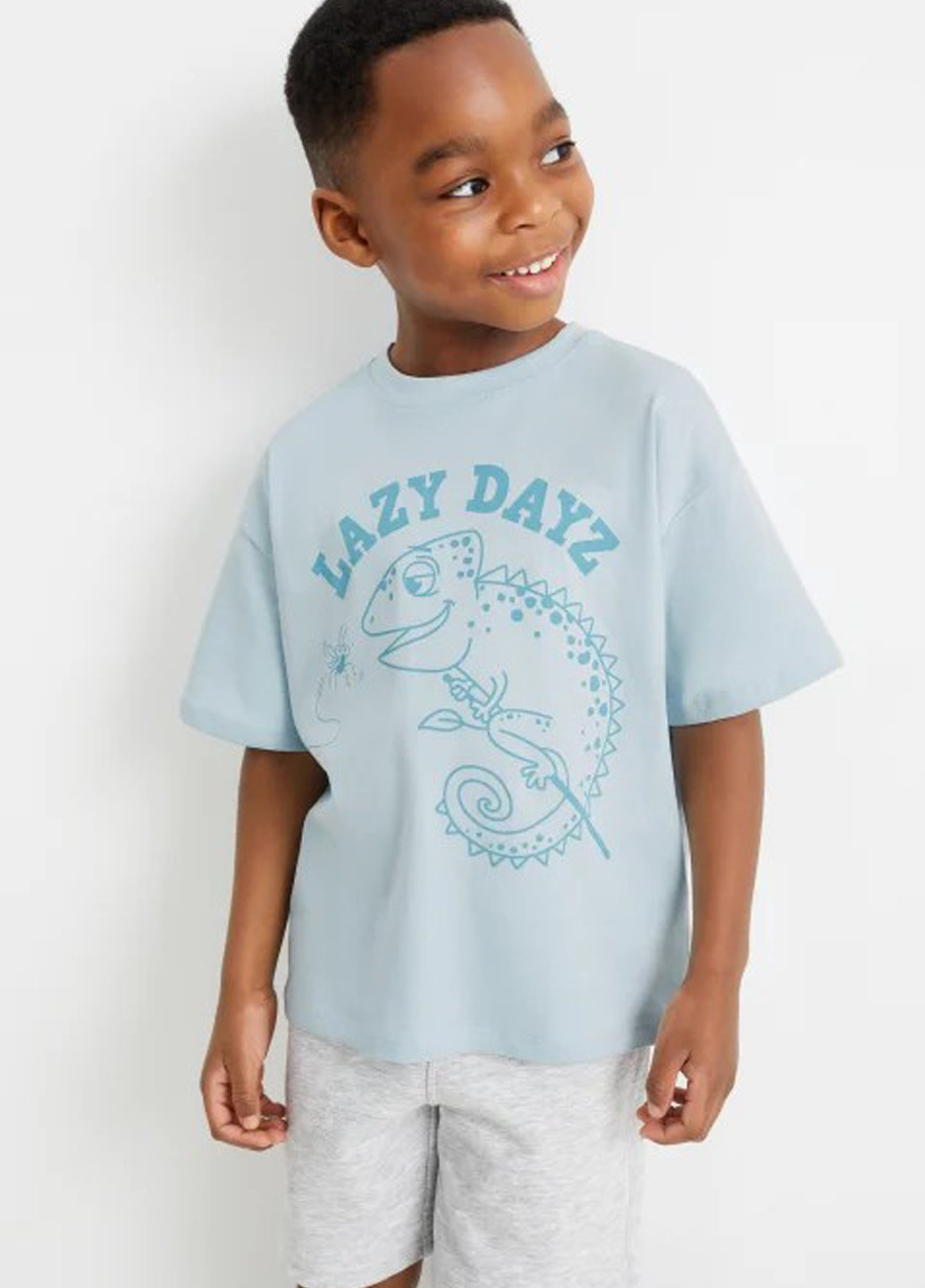 Світло-бірюзова літня футболка C&A