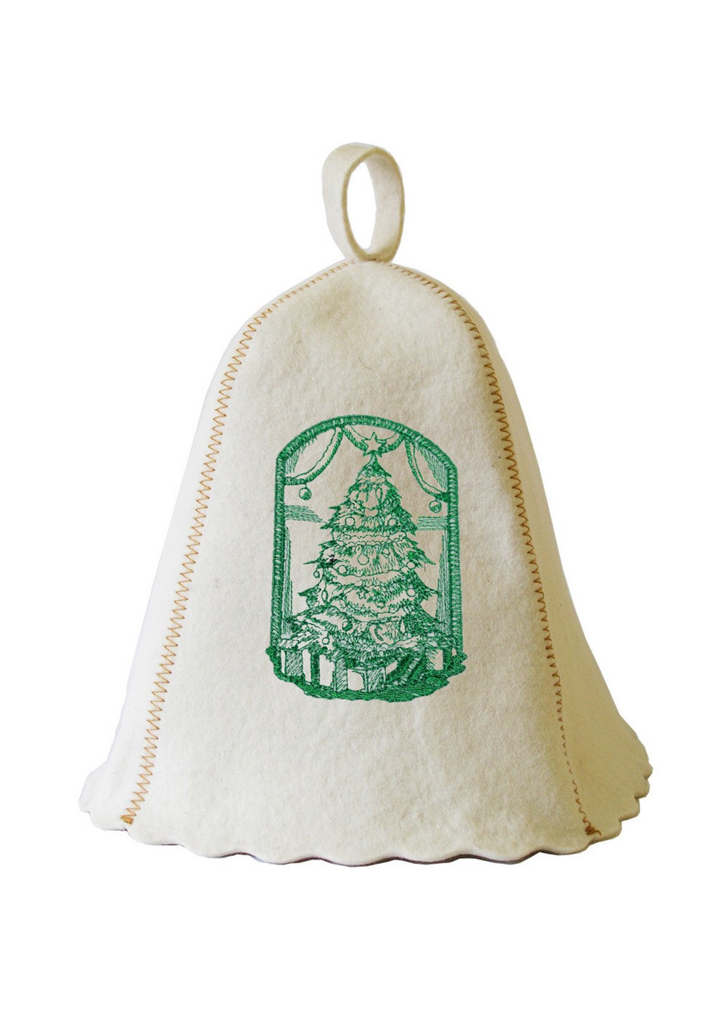 Шапка для лазні "Ялинка та подарунки" Luxyart (206831362)