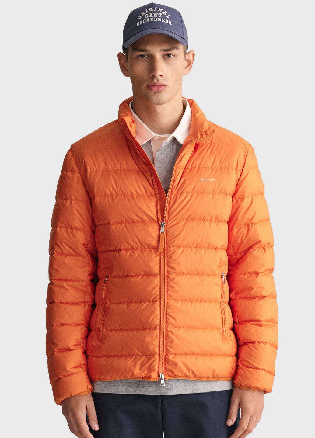Оранжевая демисезонная куртка Gant