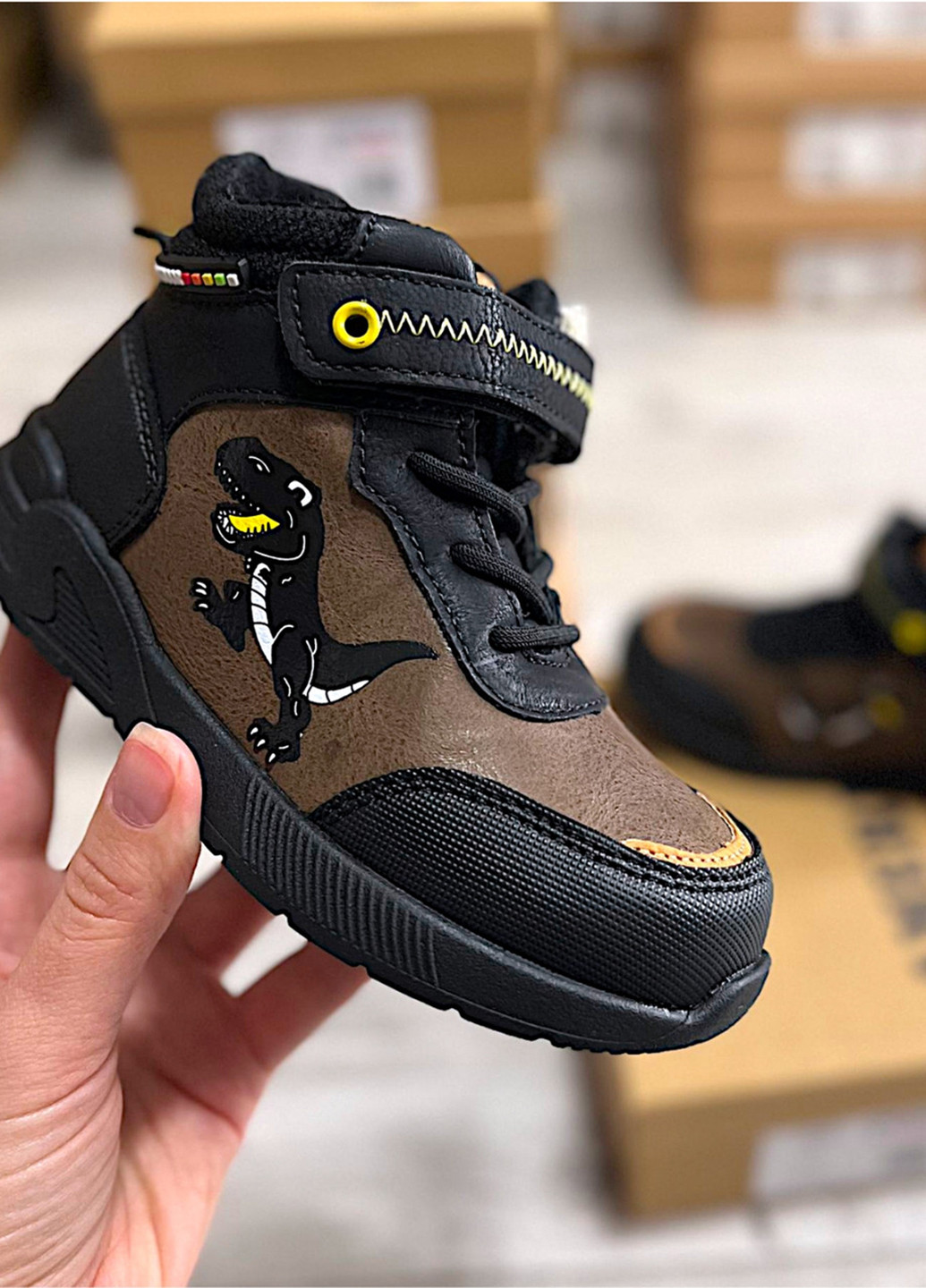 Черные кэжуал зимние ботинки American Club