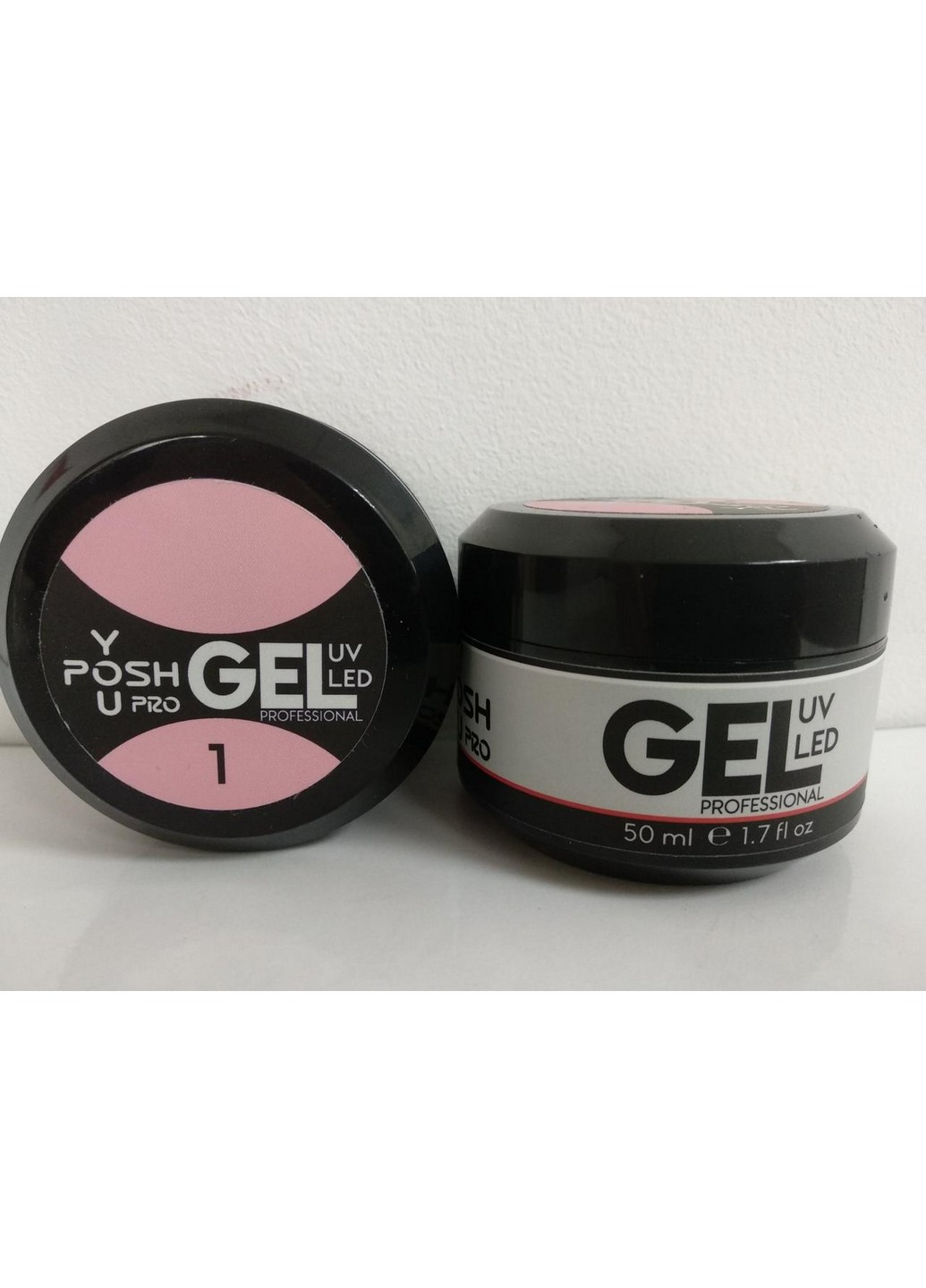 Гель однофазний для нарощування нігтів Gel UV/LED №1 Чайна троянда/Tea rose No Brand (254844153)