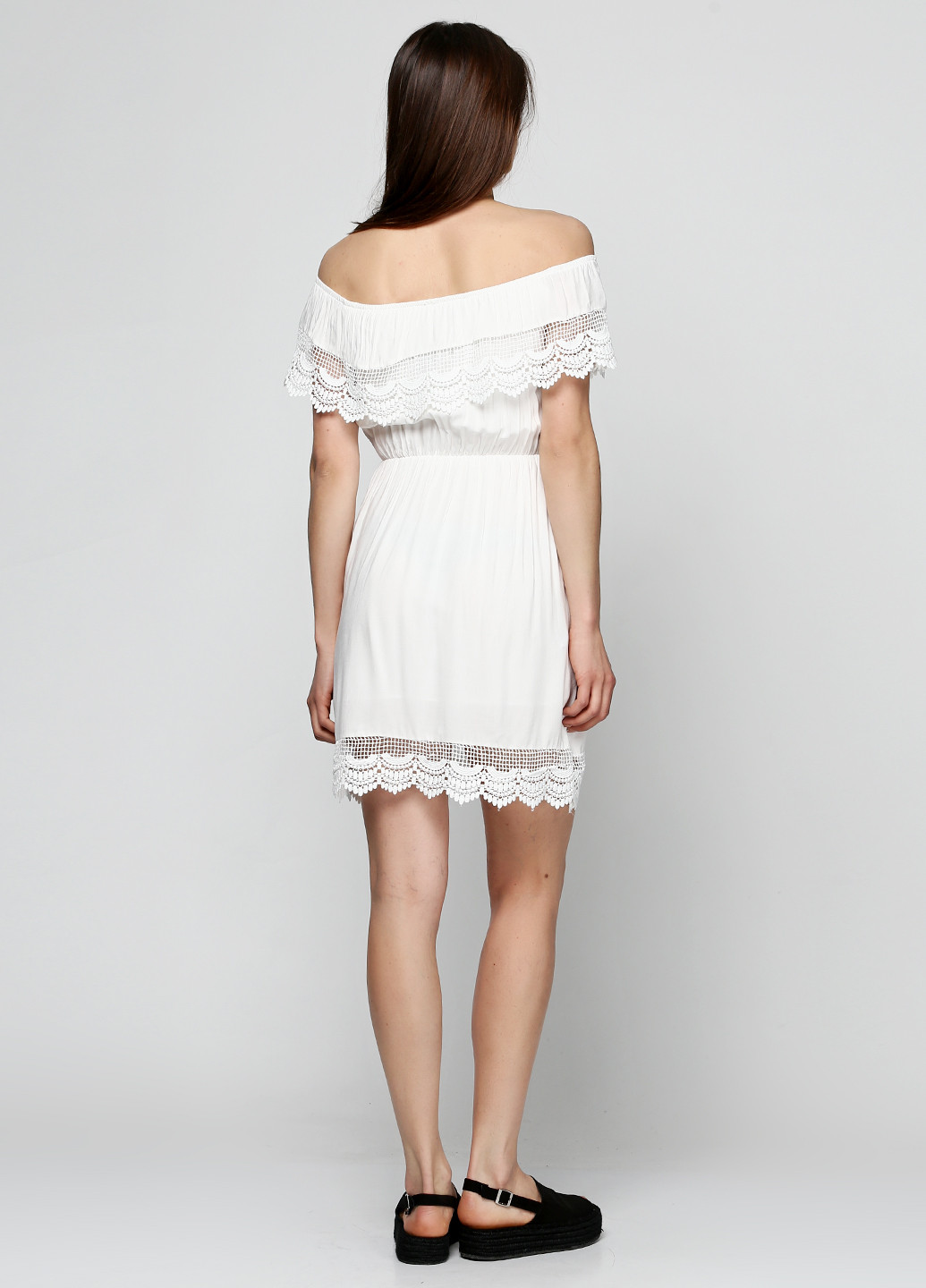 Белое кэжуал платье Babylon однотонное