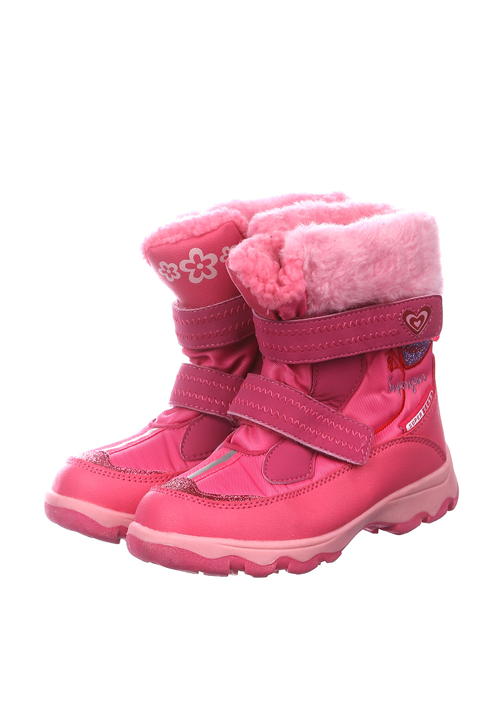 Розовые кэжуал зимние ботинки Super Gear
