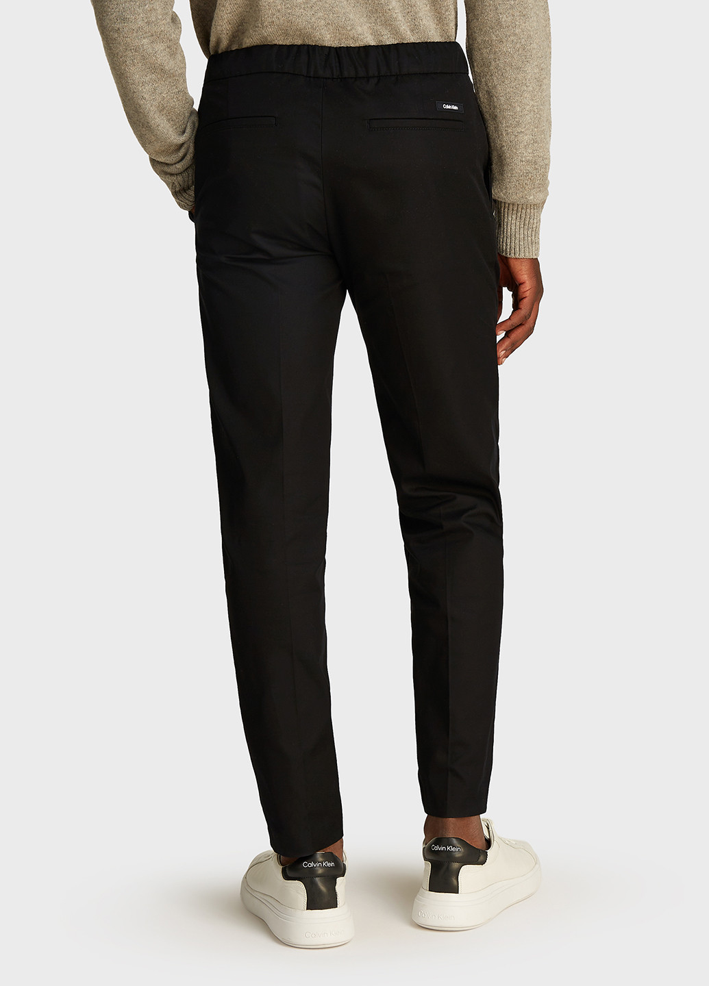 Черные классические, кэжуал демисезонные прямые брюки Calvin Klein