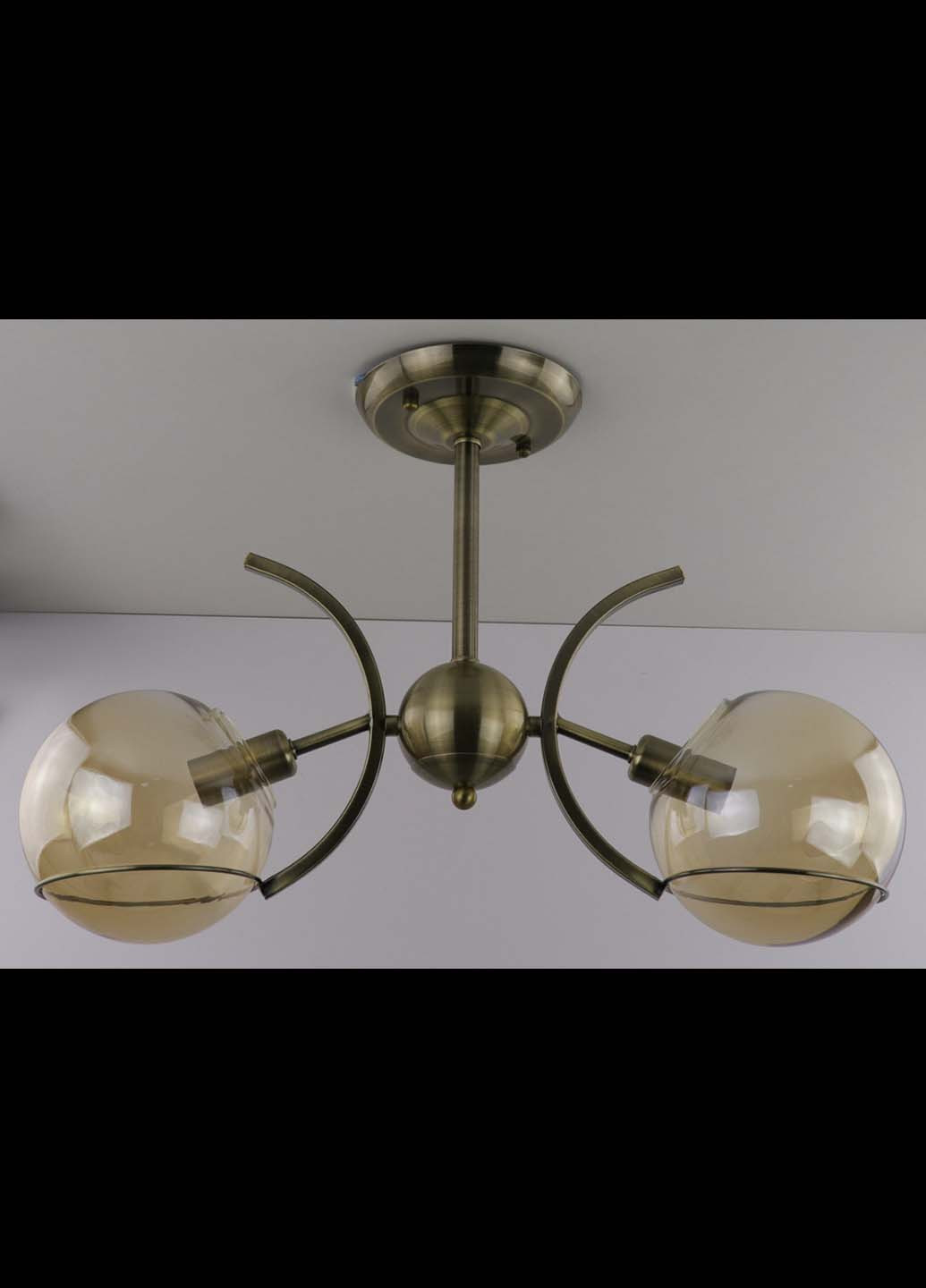 Люстра потолочная на 2 лампочки 4159/2 Бронза 35х14х51 см. Handmade (234537742)