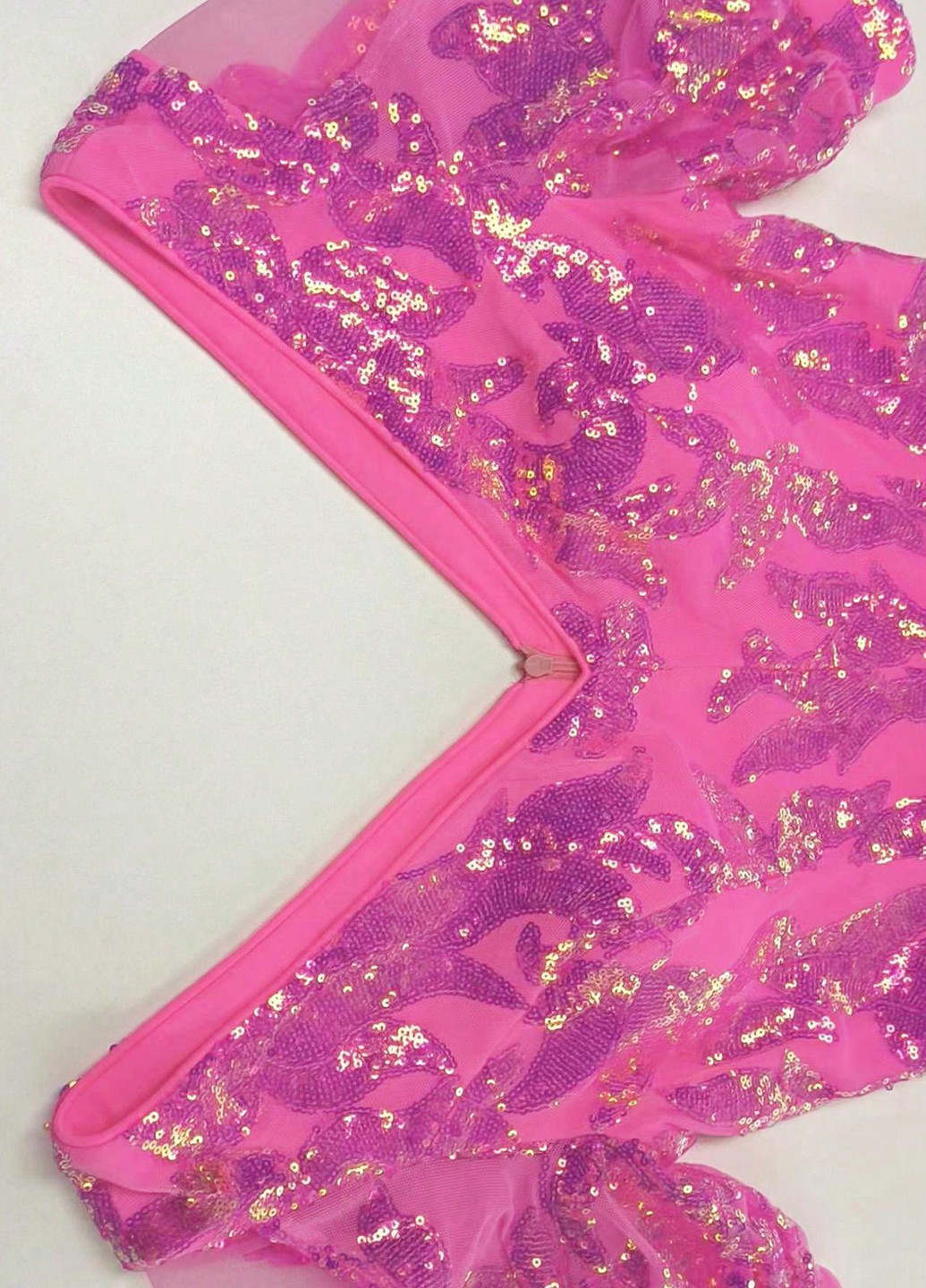 Рожево-лілова вечірня сукня годе SHEIN з орнаментом